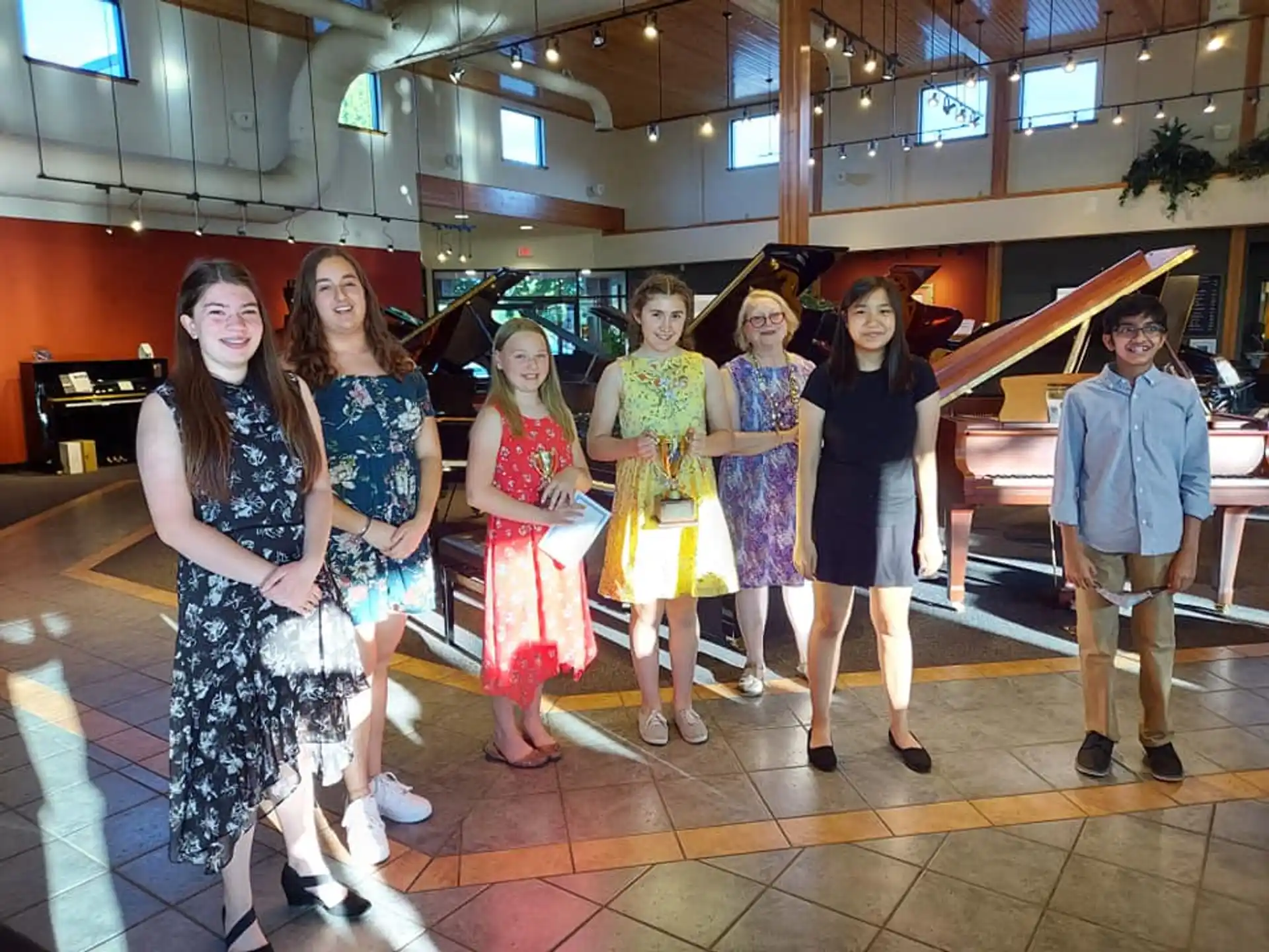 a group of people posing for a photo