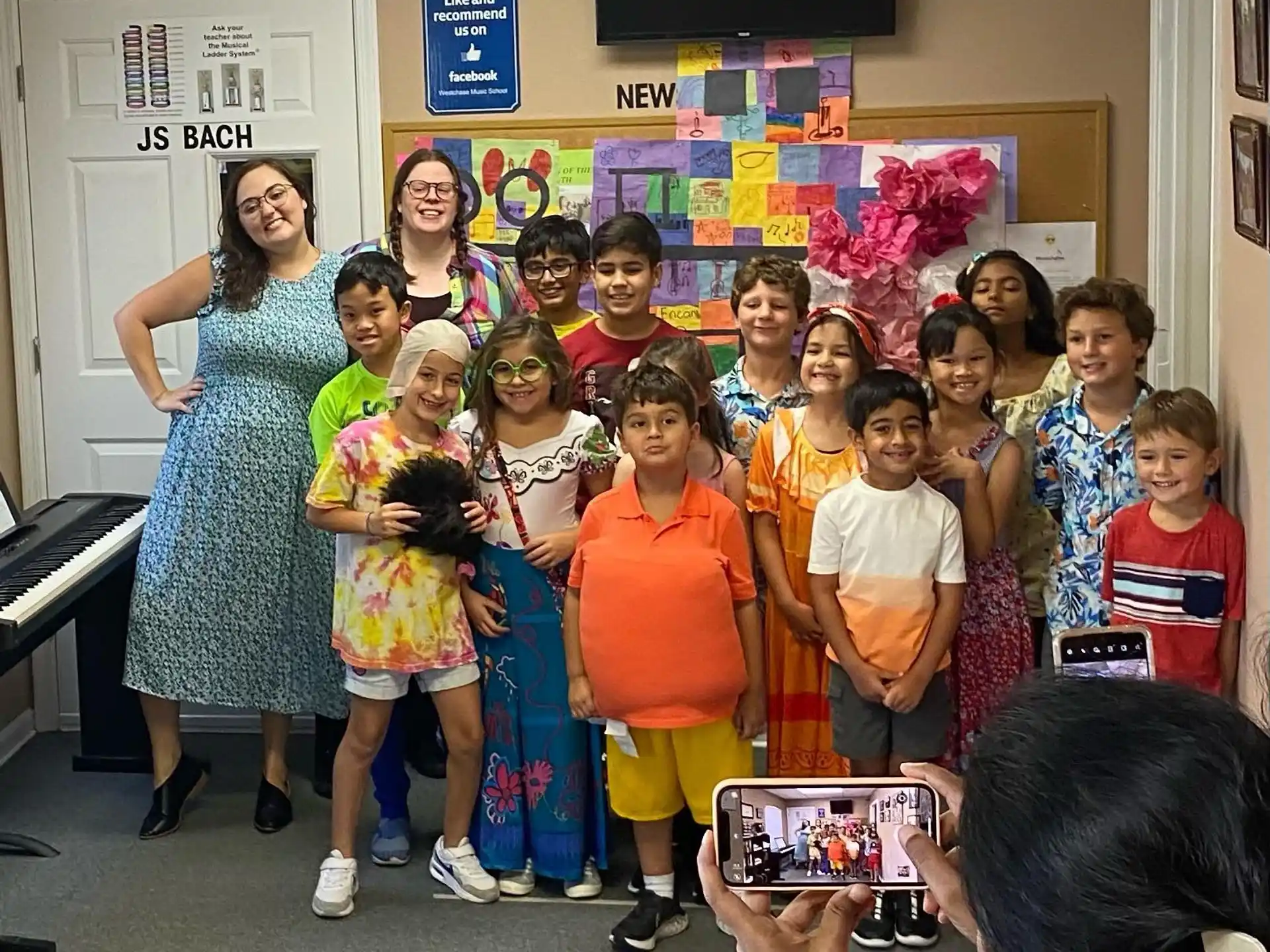 a group of children posing for a photo