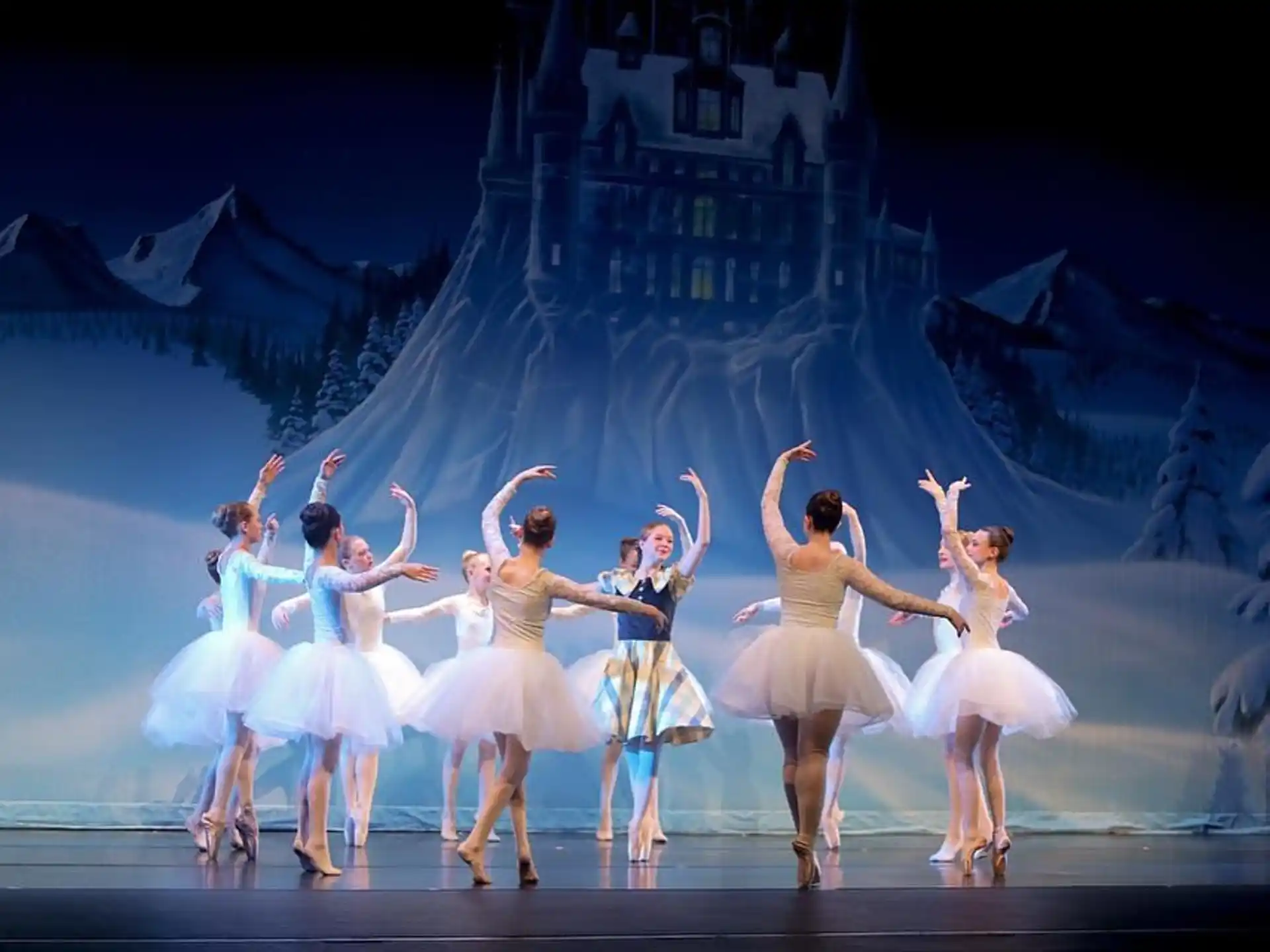 a group of women dancing on a stage