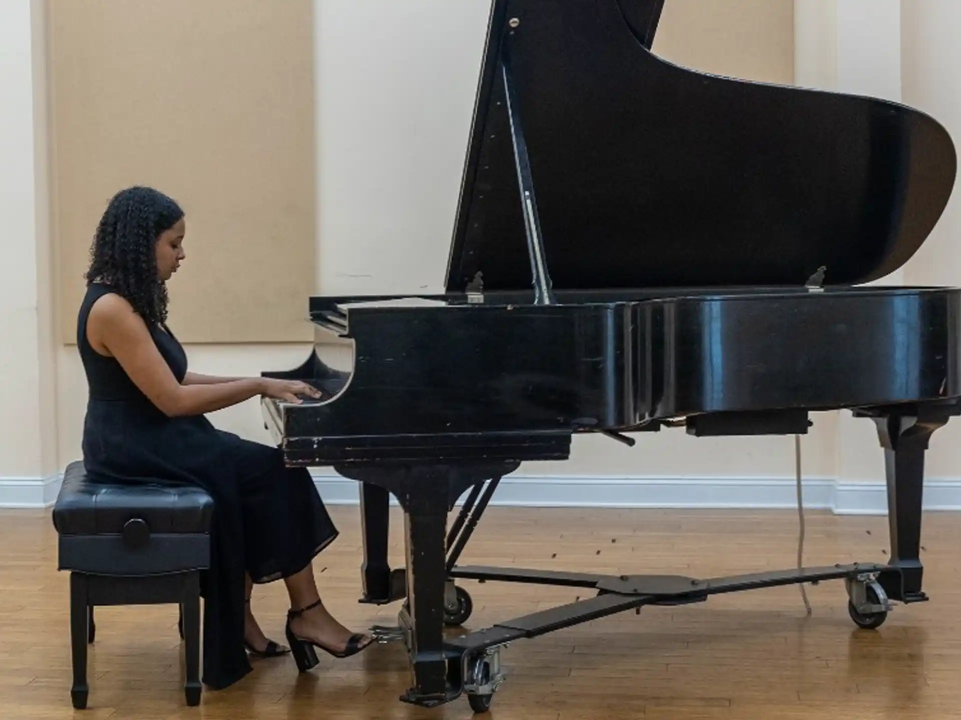 a person playing a piano
