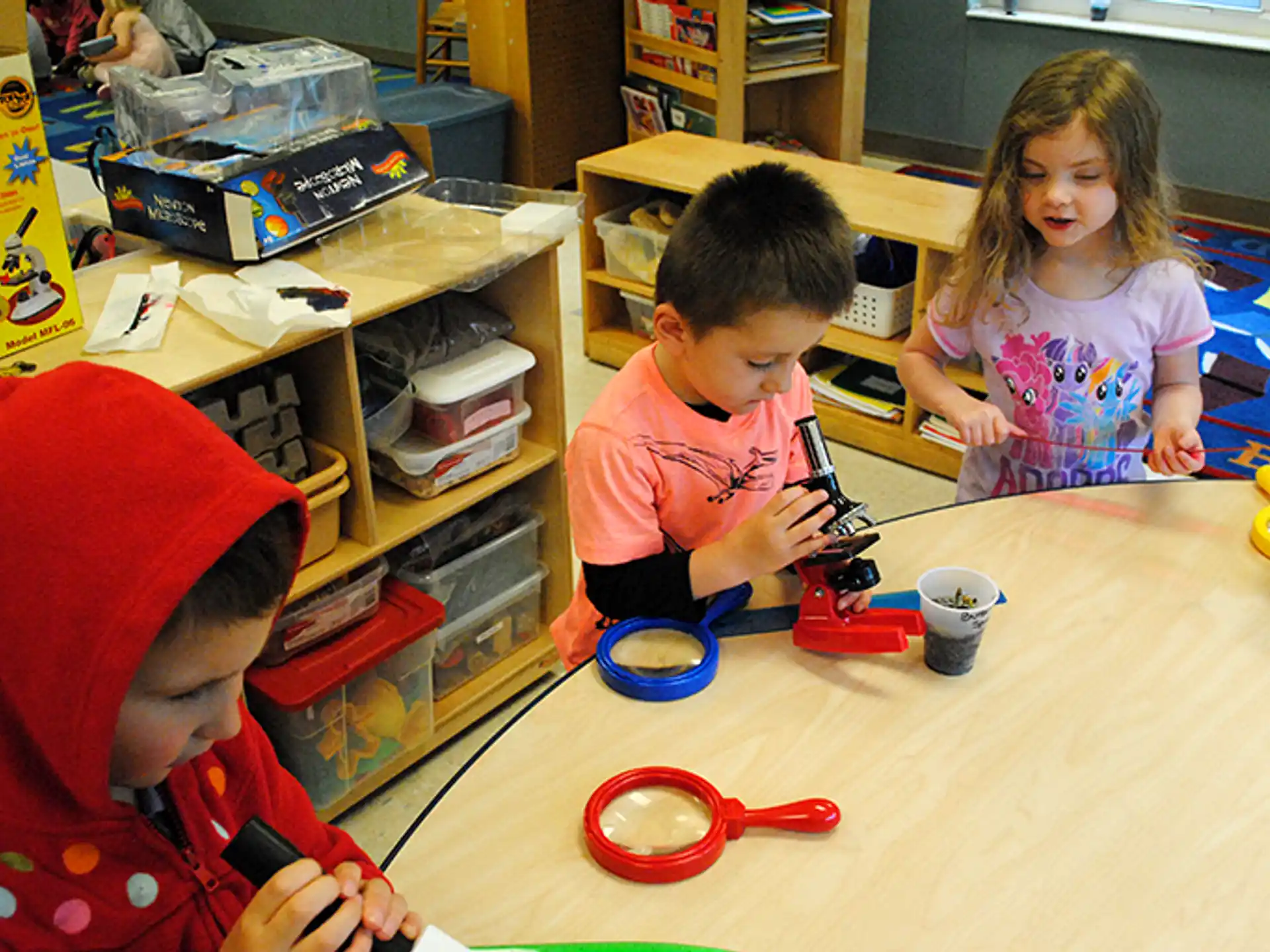 children sitting at a table