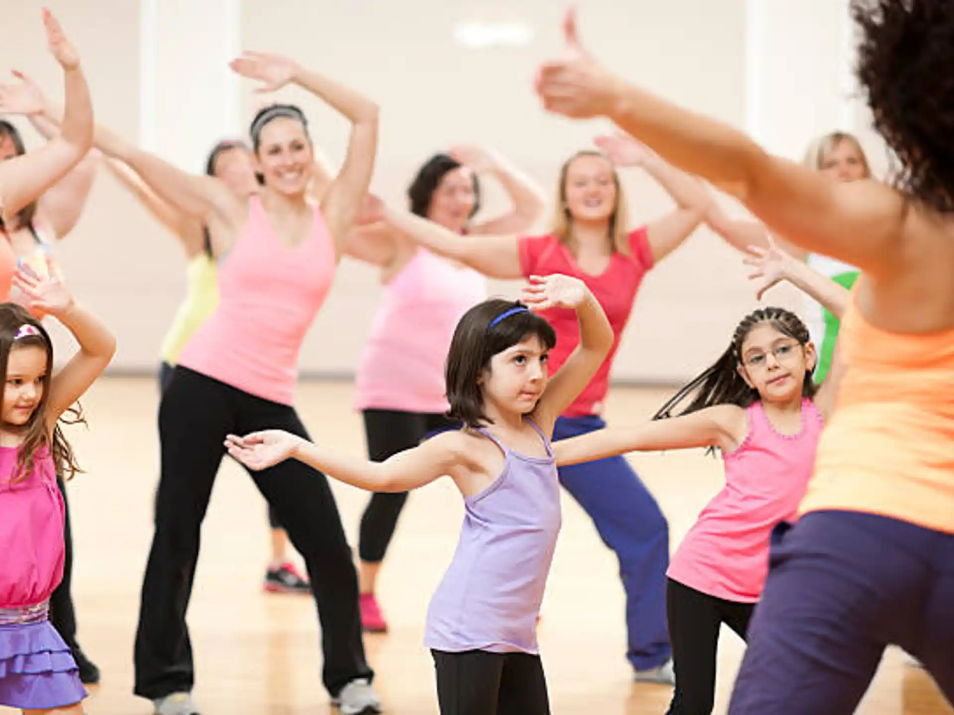 a group of people dancing