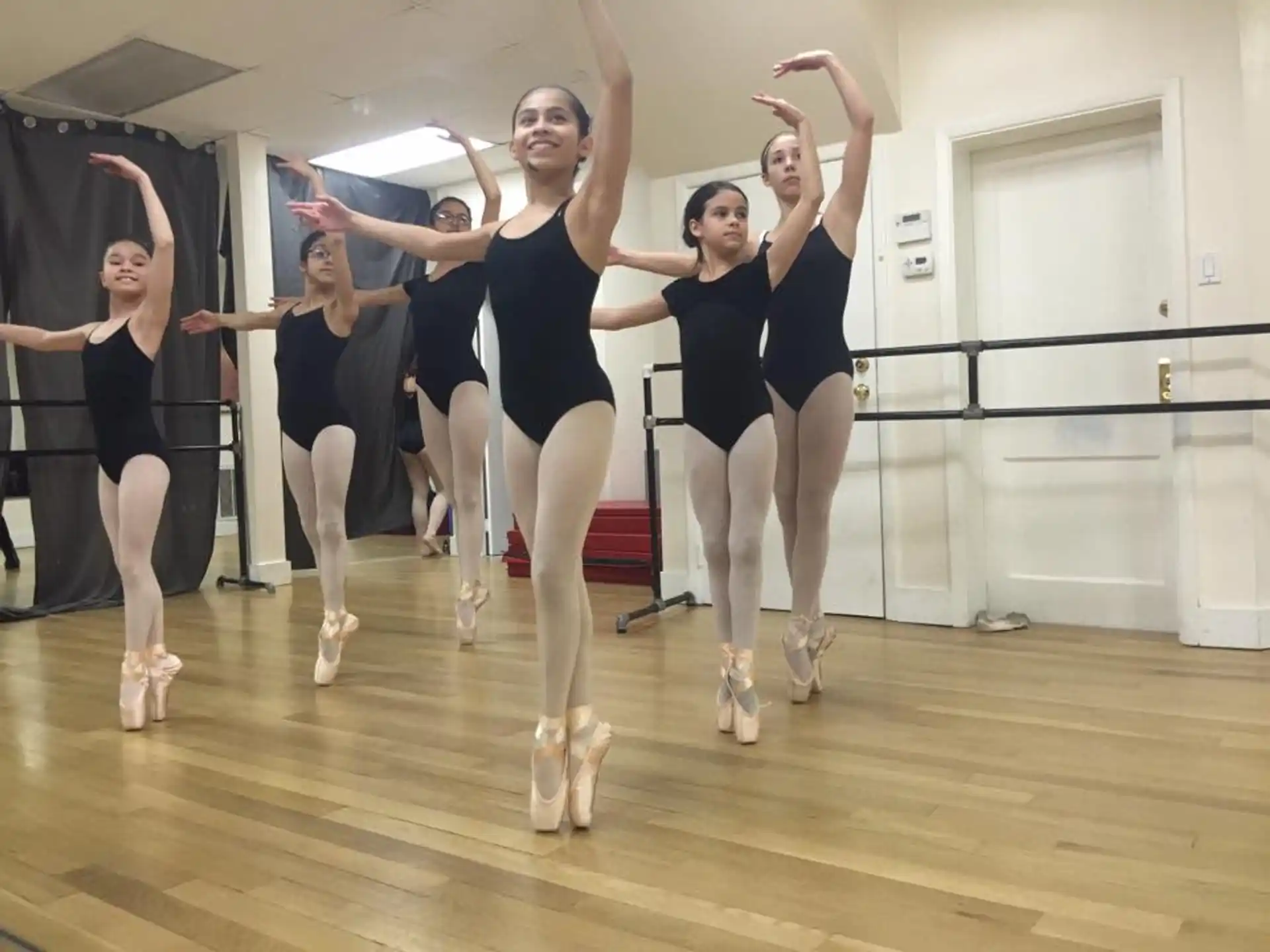 a group of women dancing