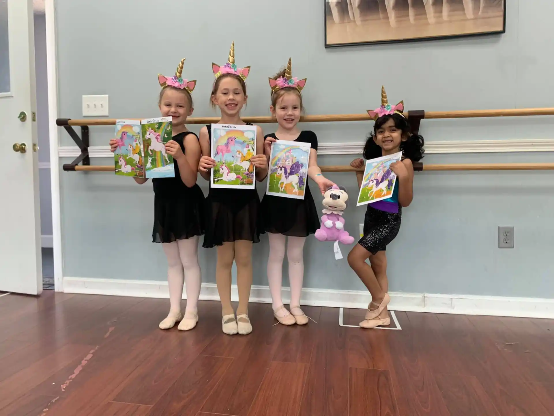 a group of girls wearing clothing