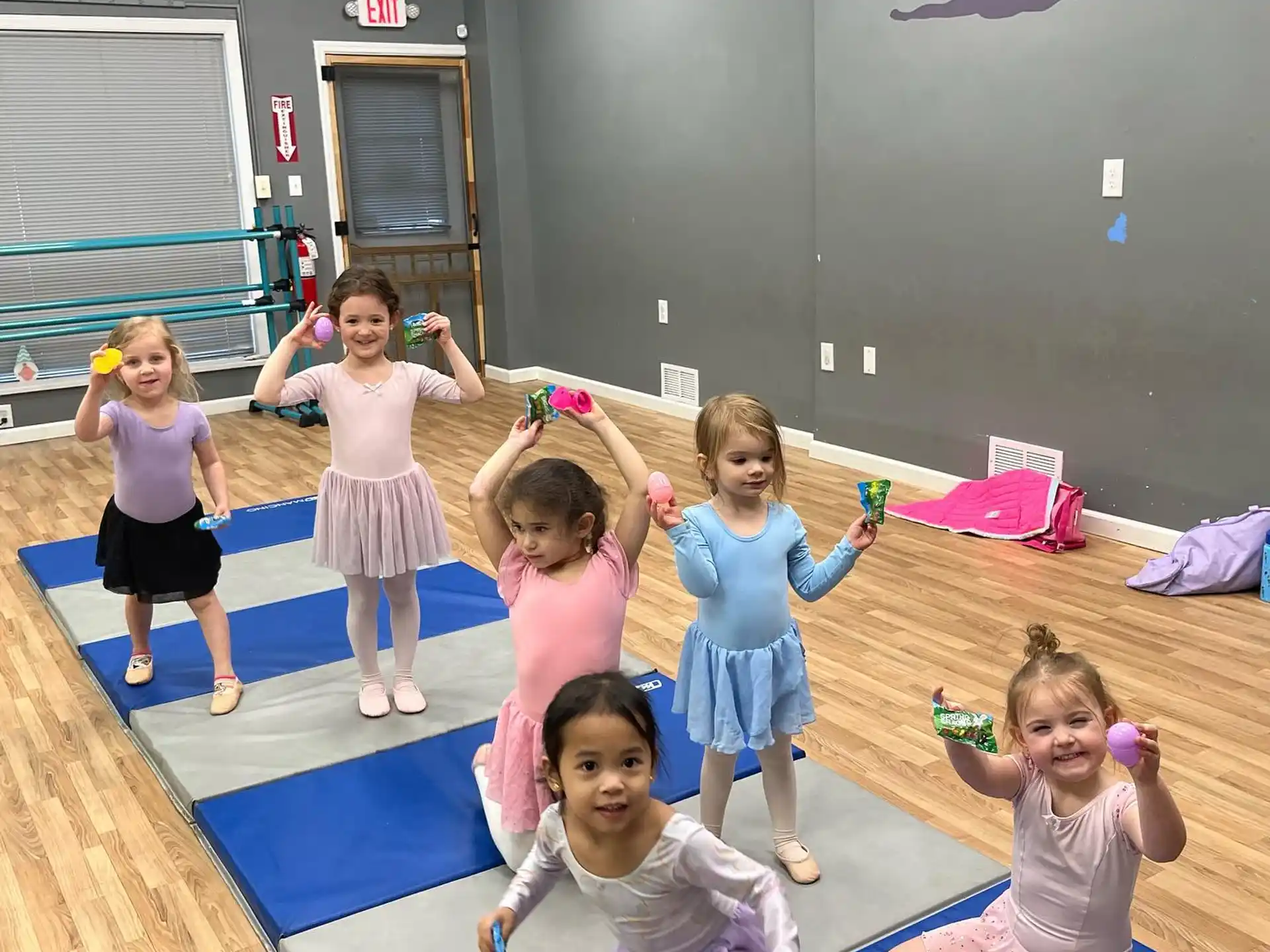 a group of children in a room