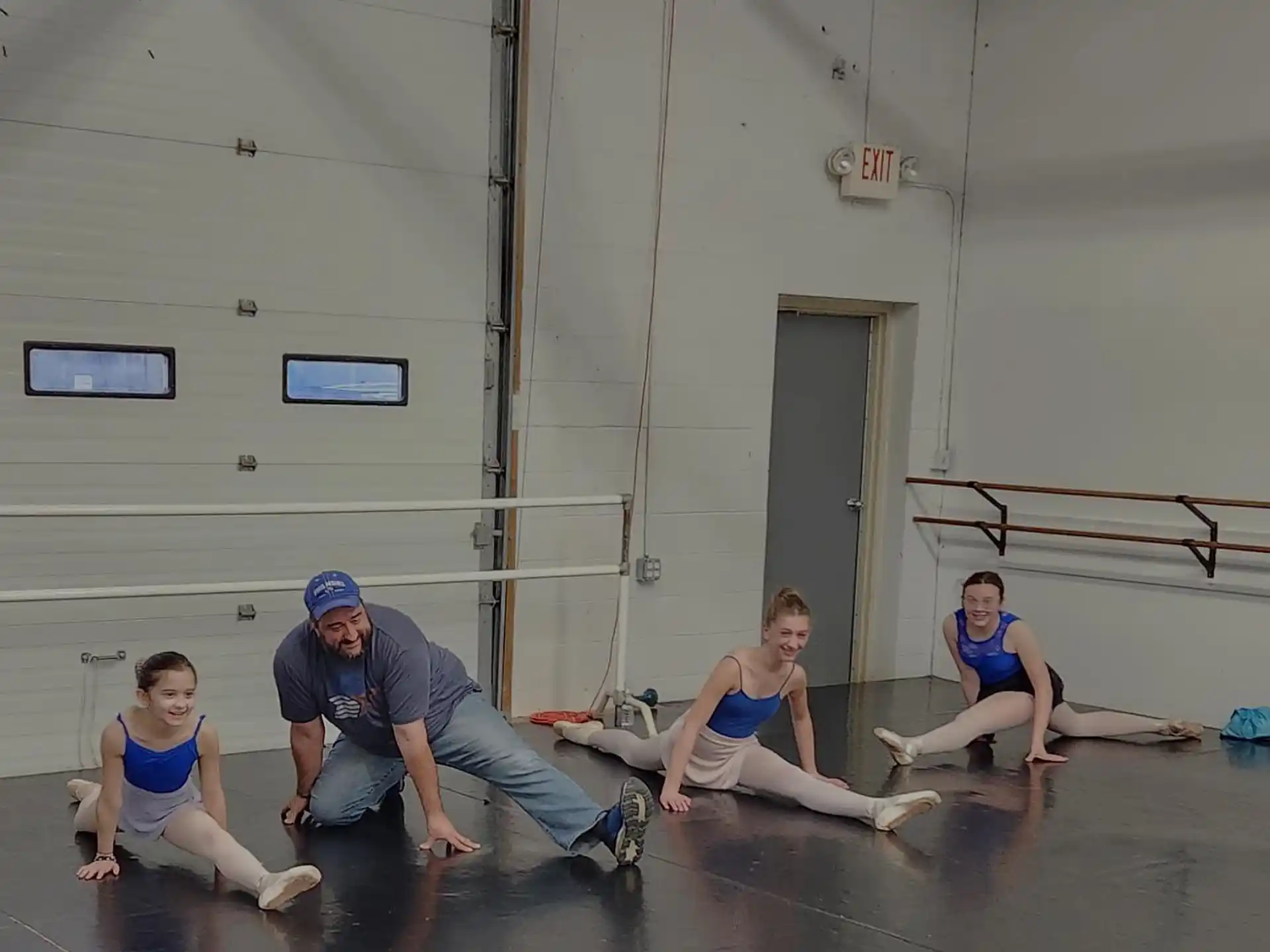 a group of people in a room