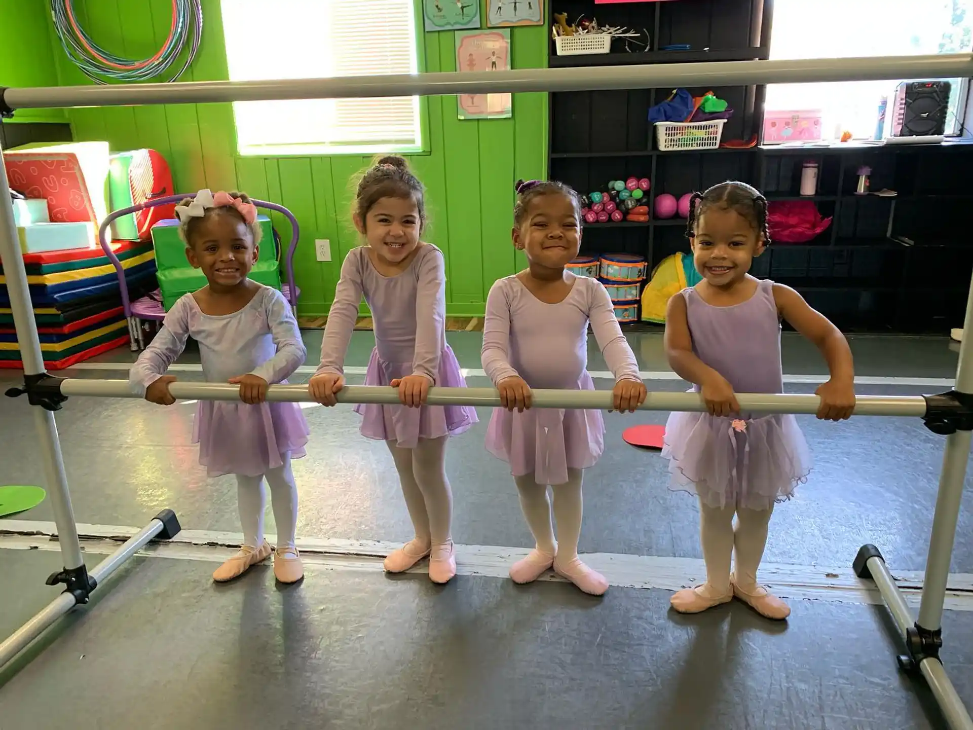 a group of girls in a classroom