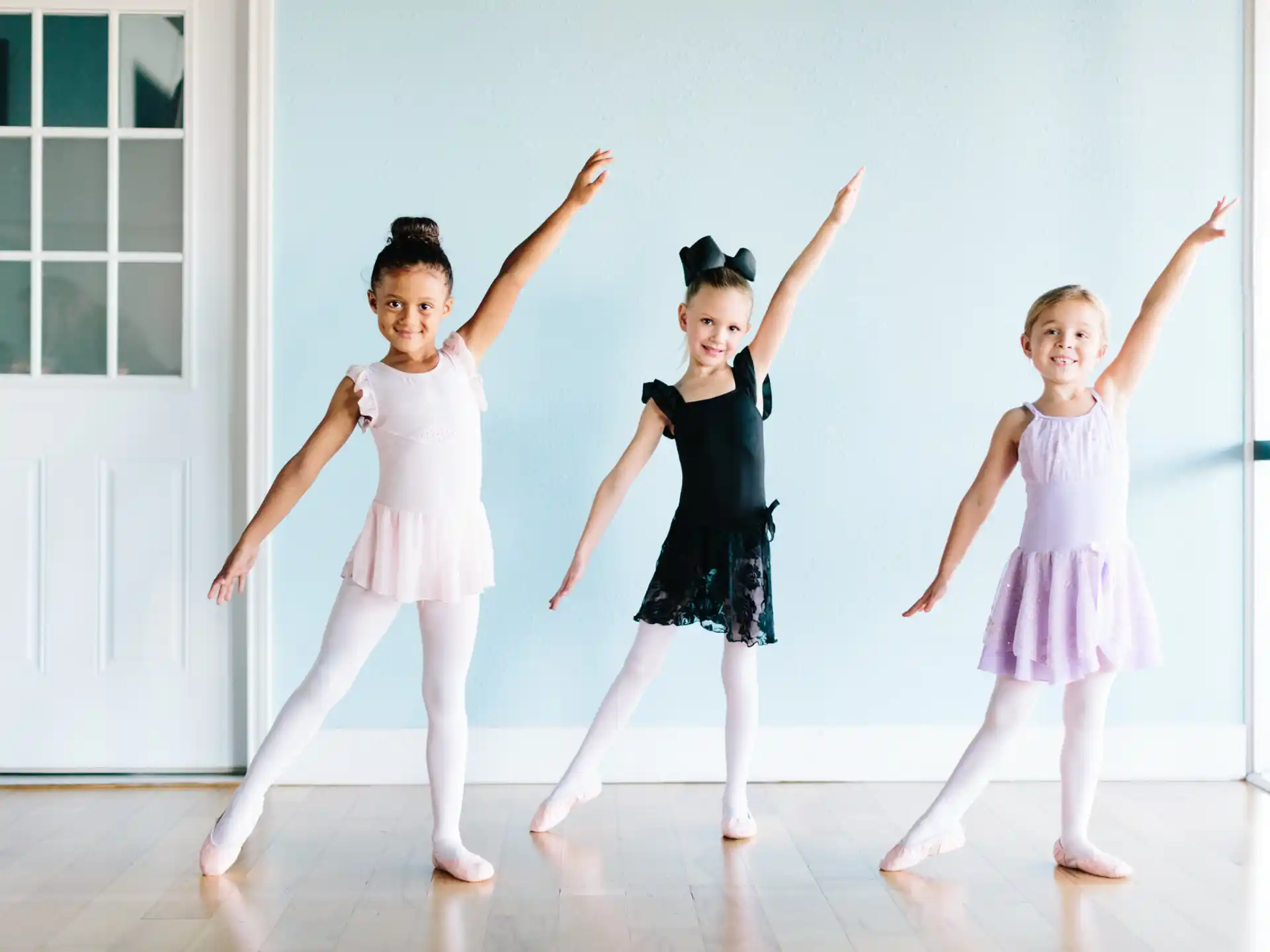 a group of girls dancing