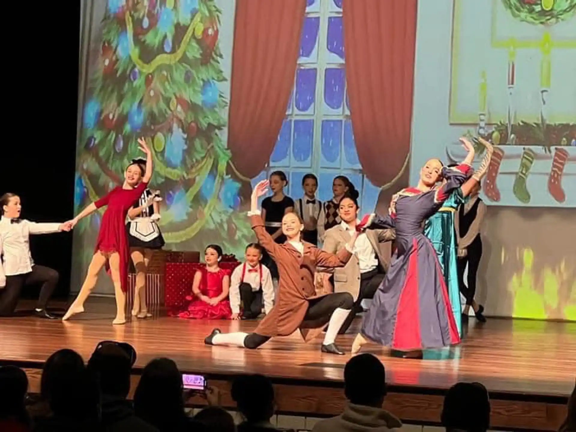 a group of people on a stage