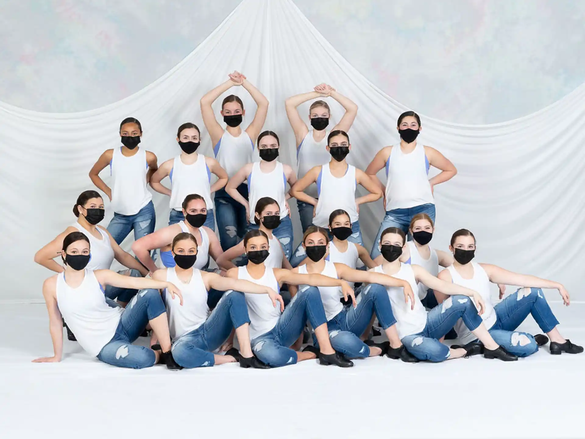 a group of people posing for a photo