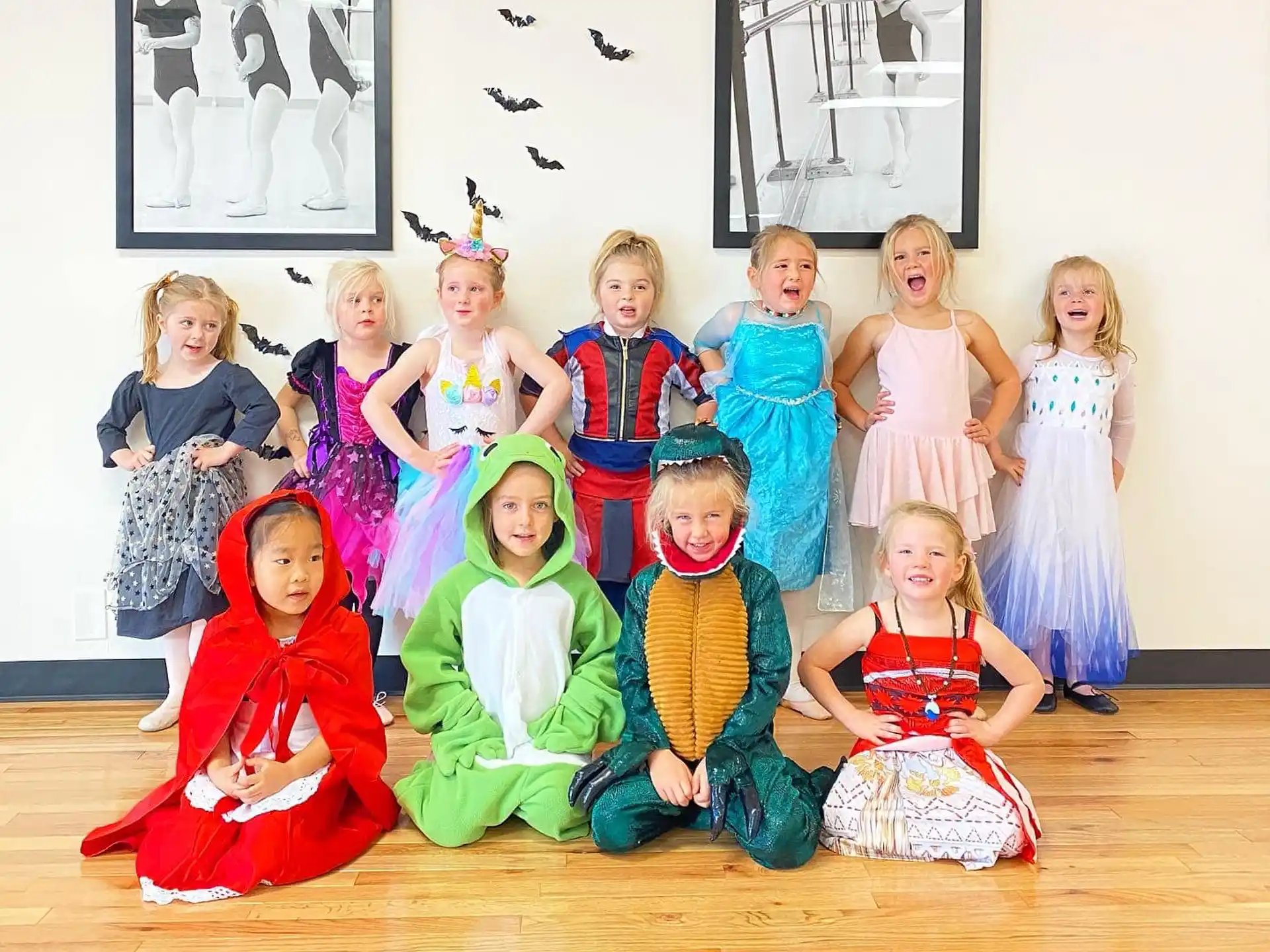 a group of children posing for a photo