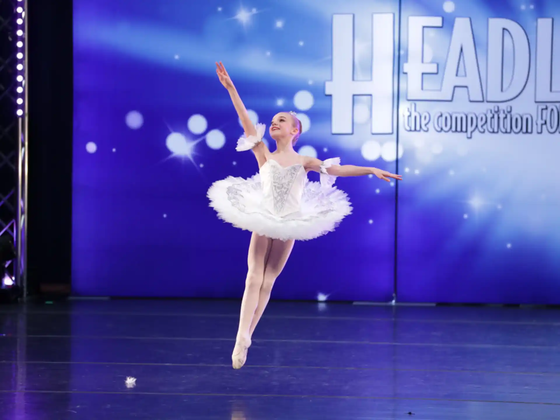 a person dancing on a stage