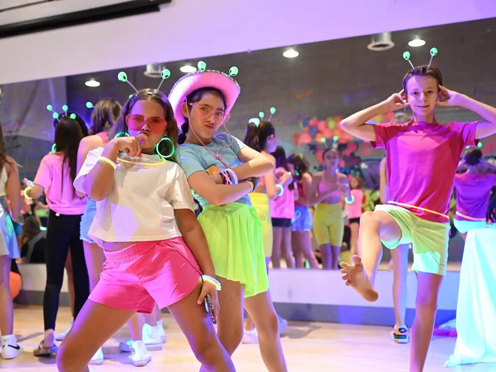 a group of girls dancing