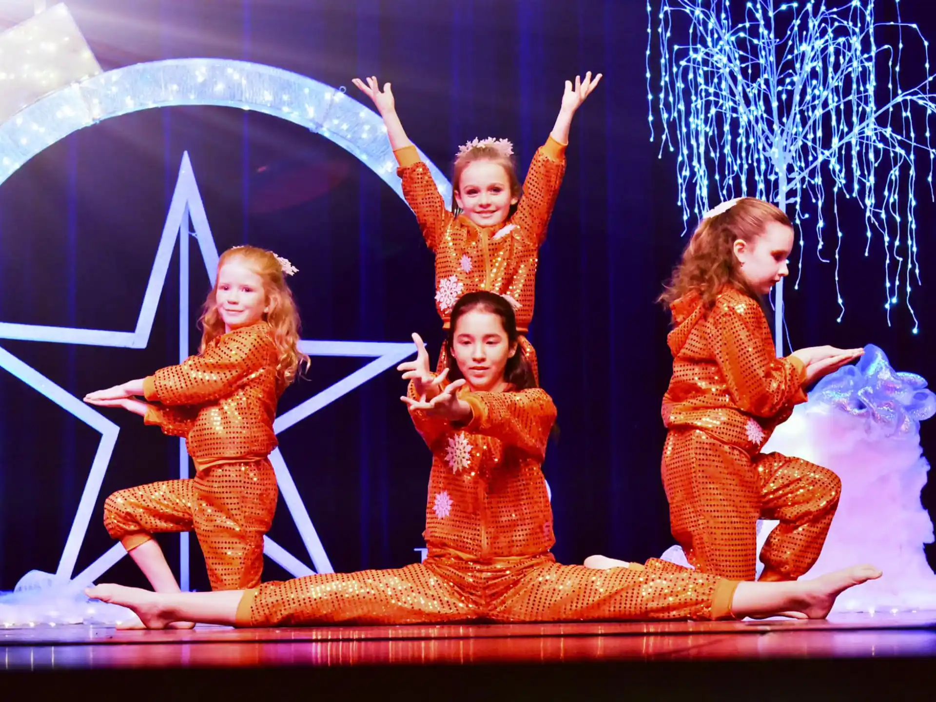 a group of people on a stage