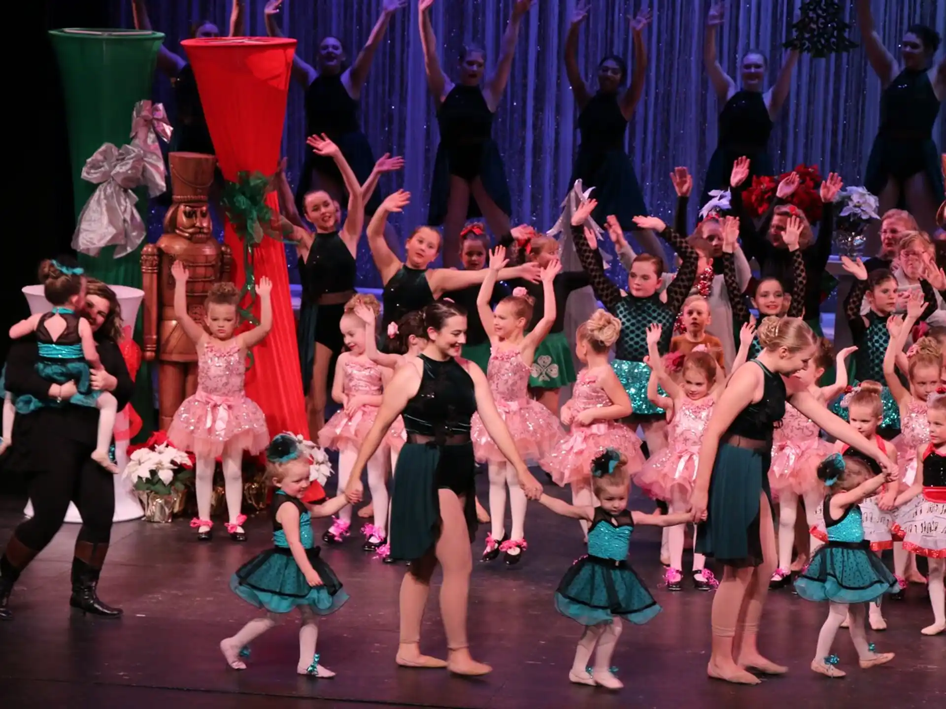 a group of people on a stage