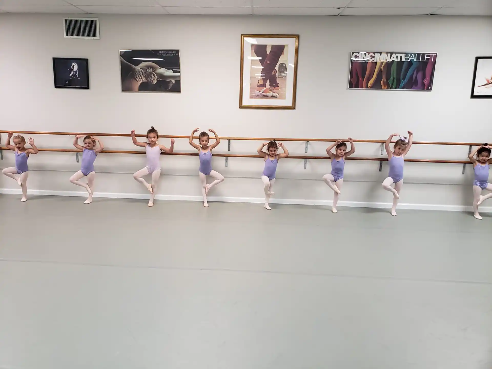 a group of girls in a room