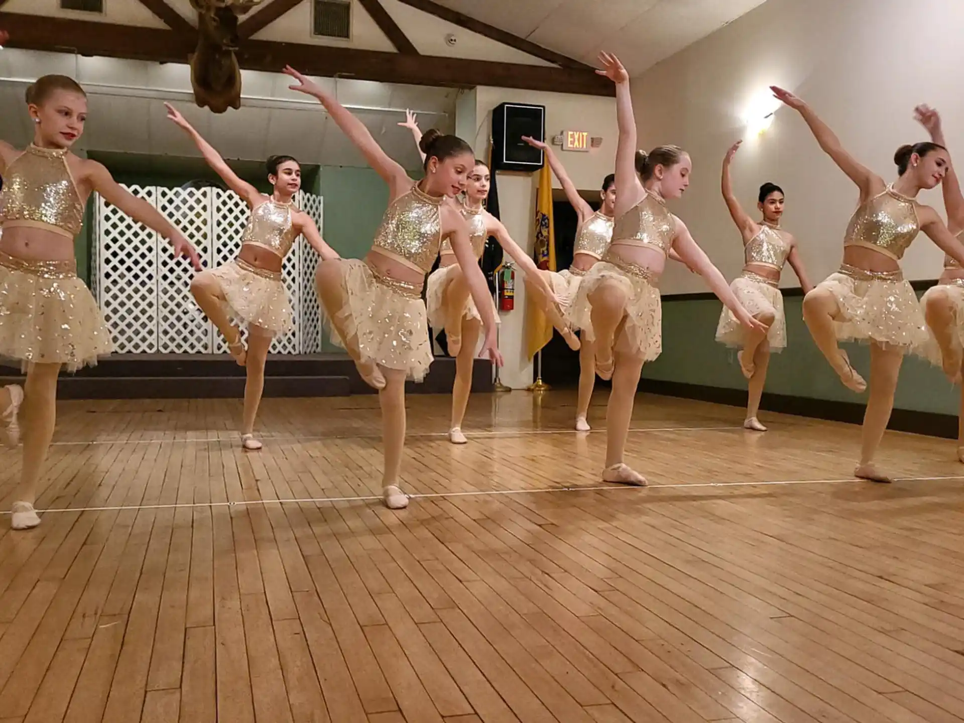 a group of women dancing