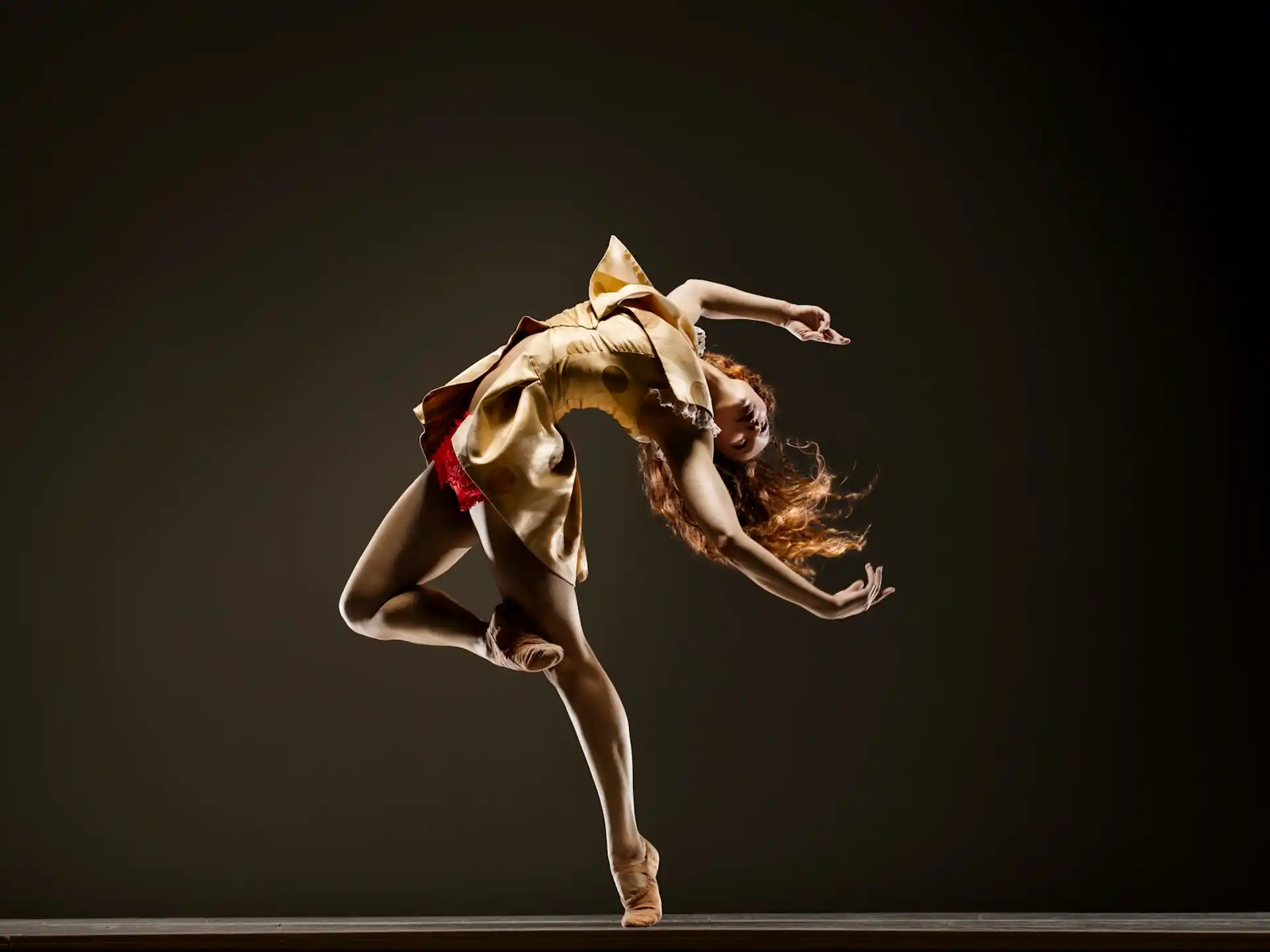 a person dancing on a stage