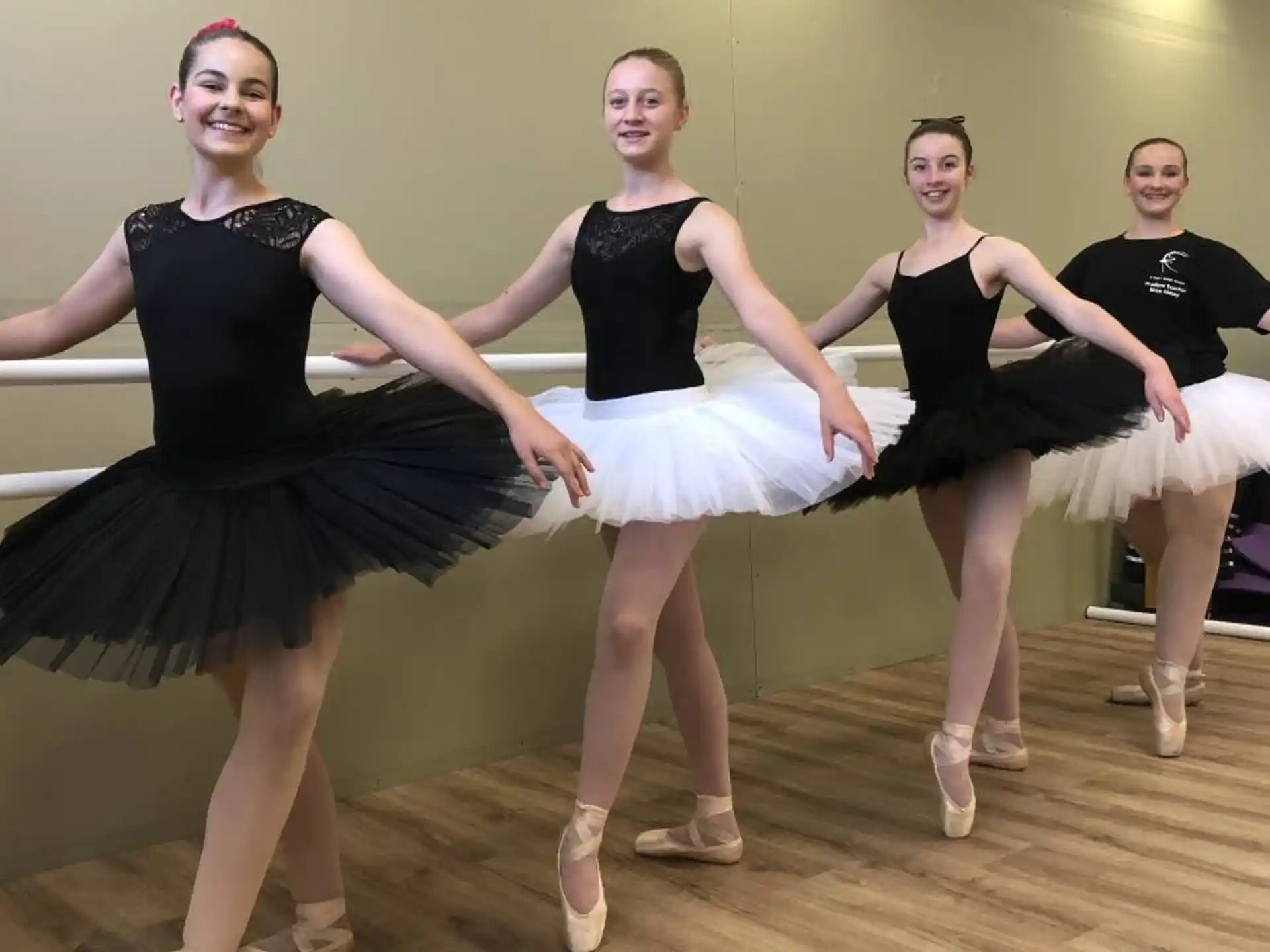 a group of women dancing