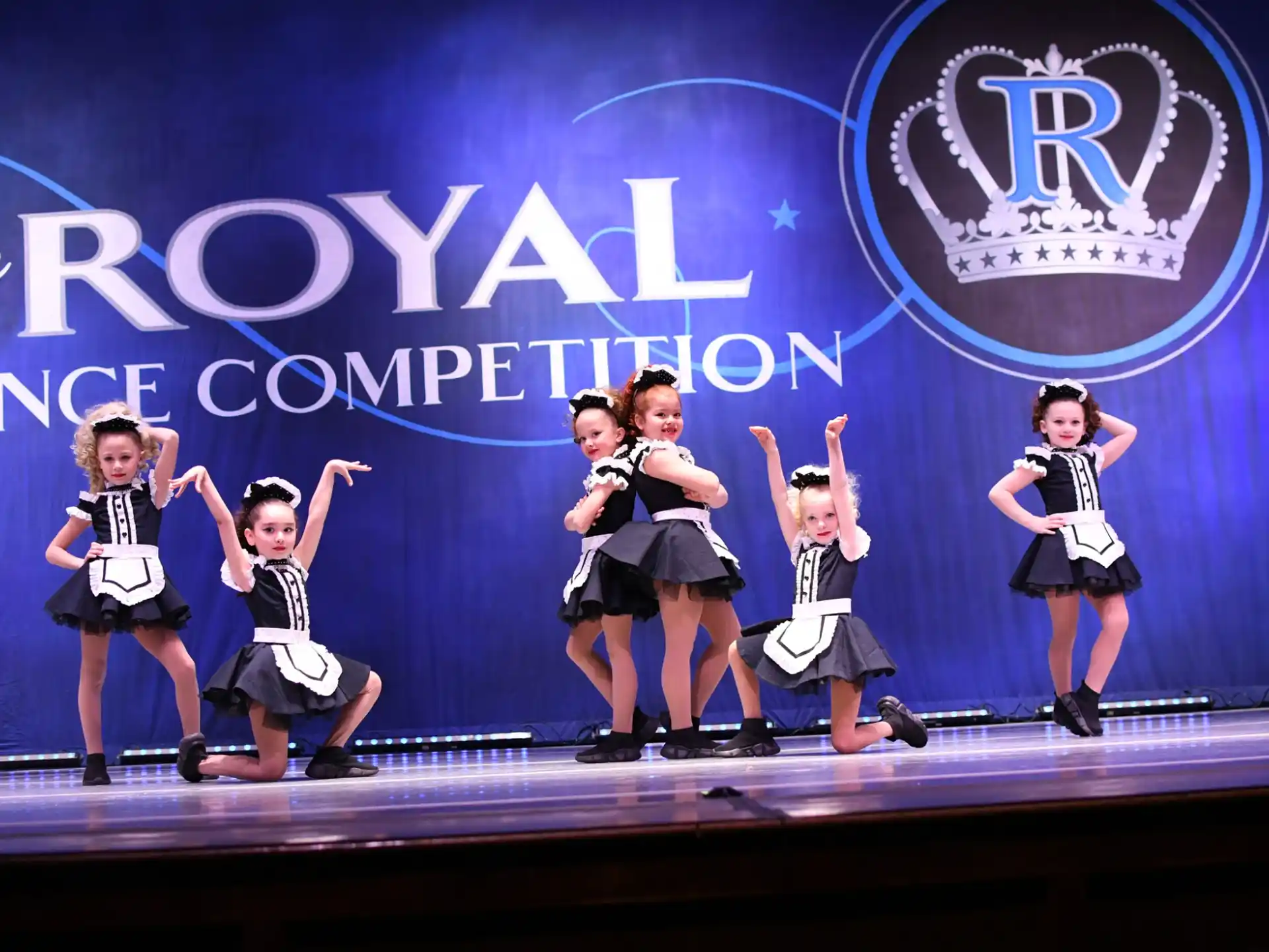 a group of women on a stage