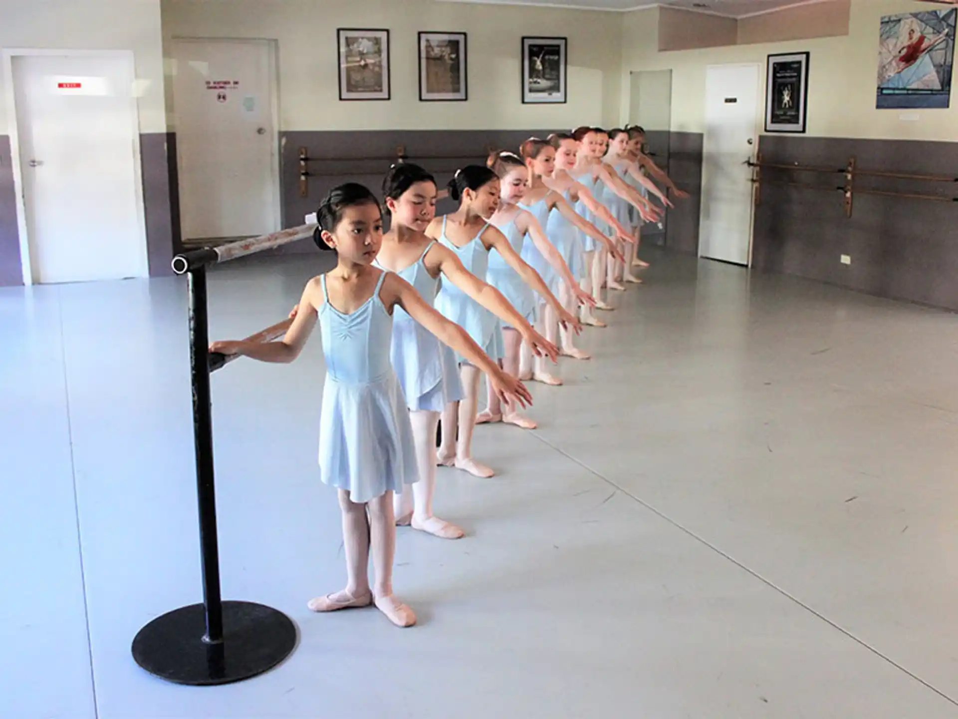 a group of girls dancing