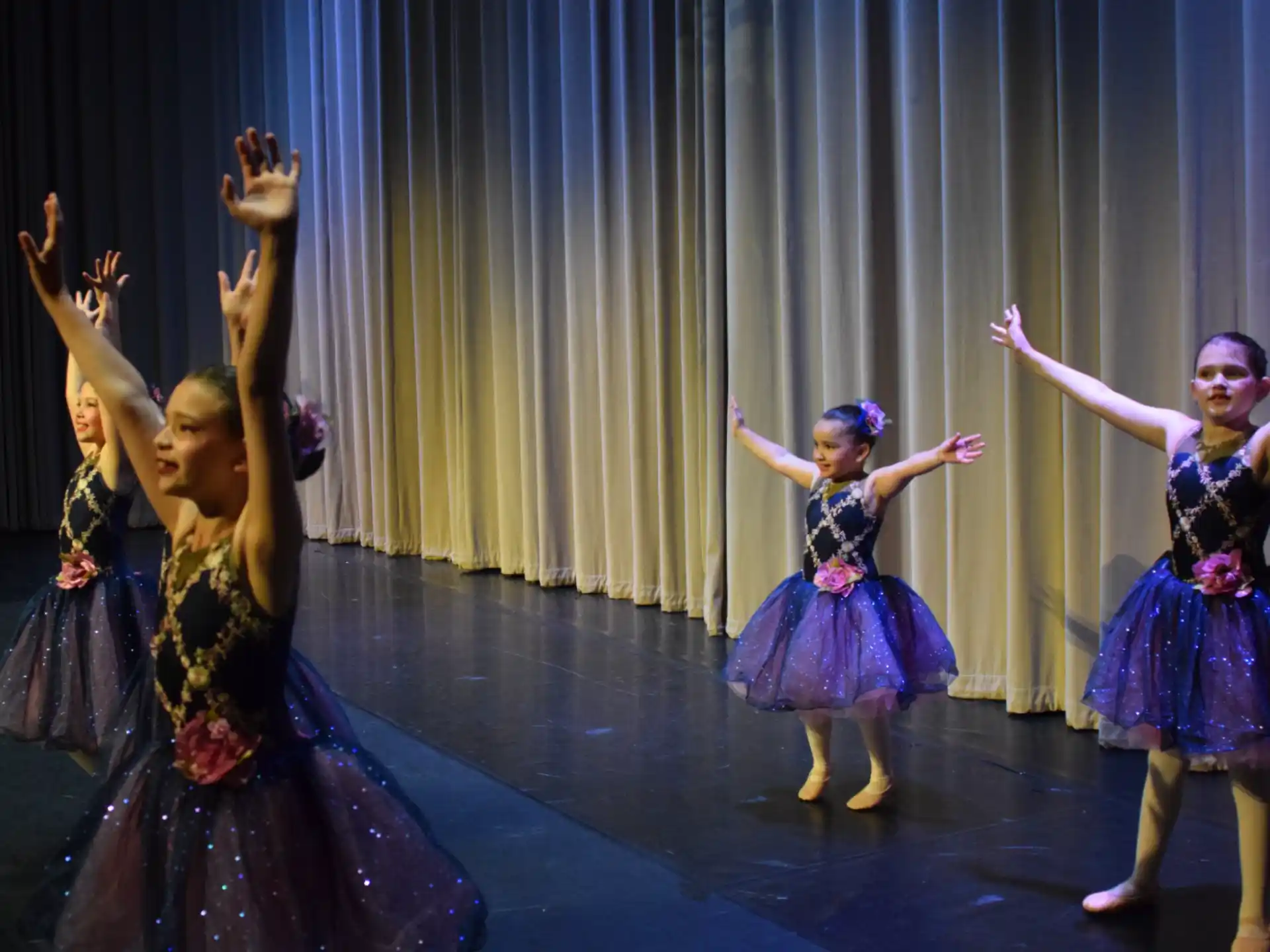 a group of girls dancing