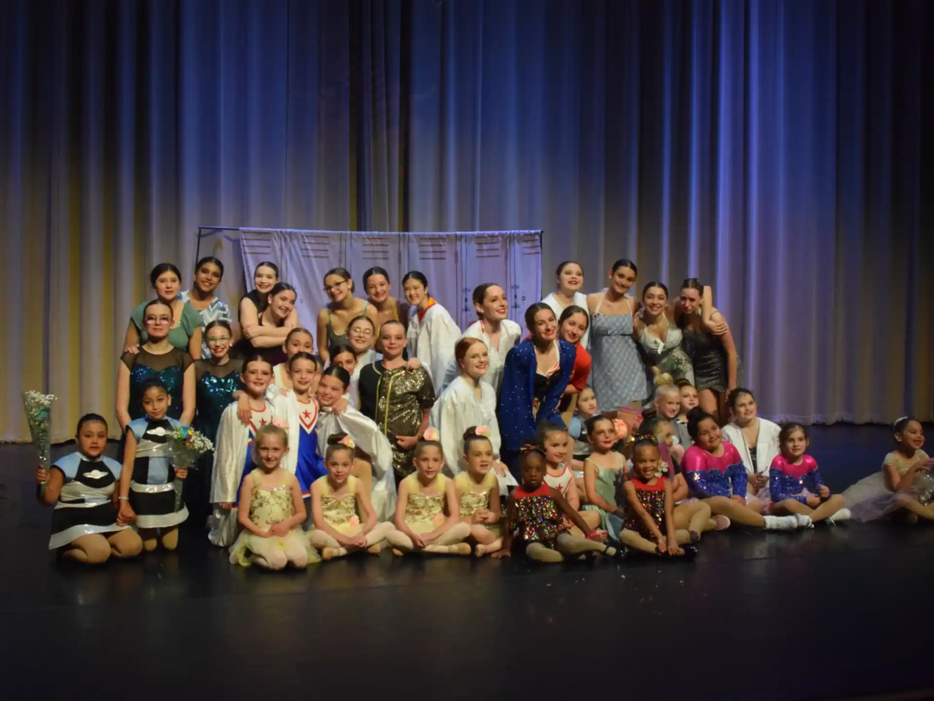 a group of people posing for a photo