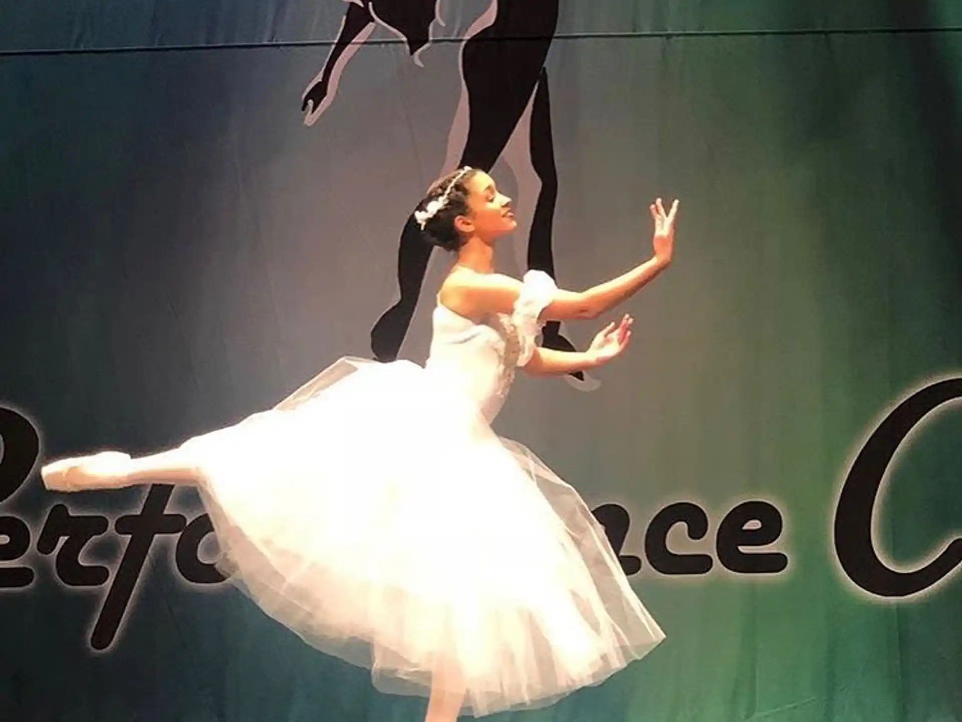 a person dancing on a stage