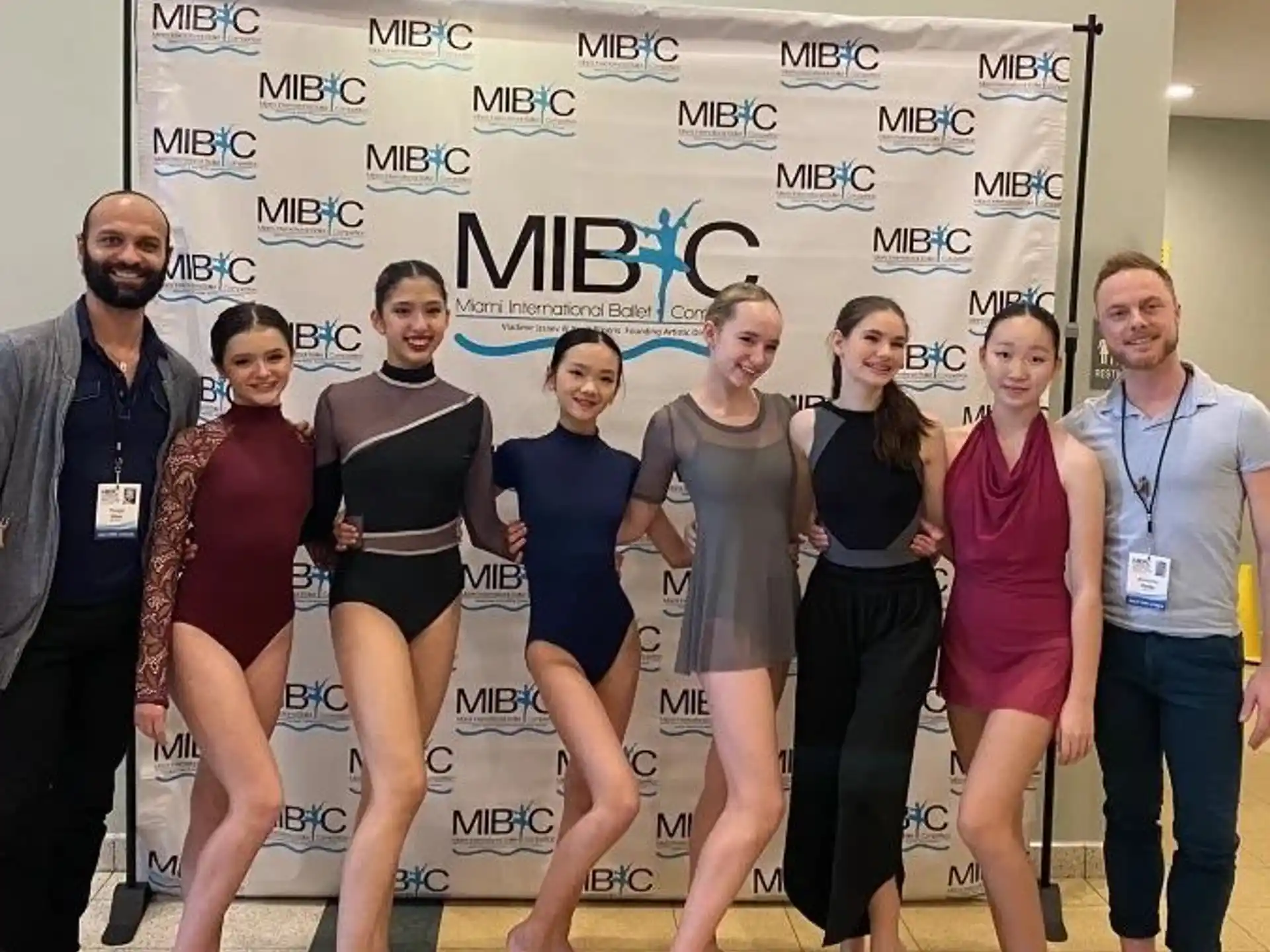 a group of people posing for a photo