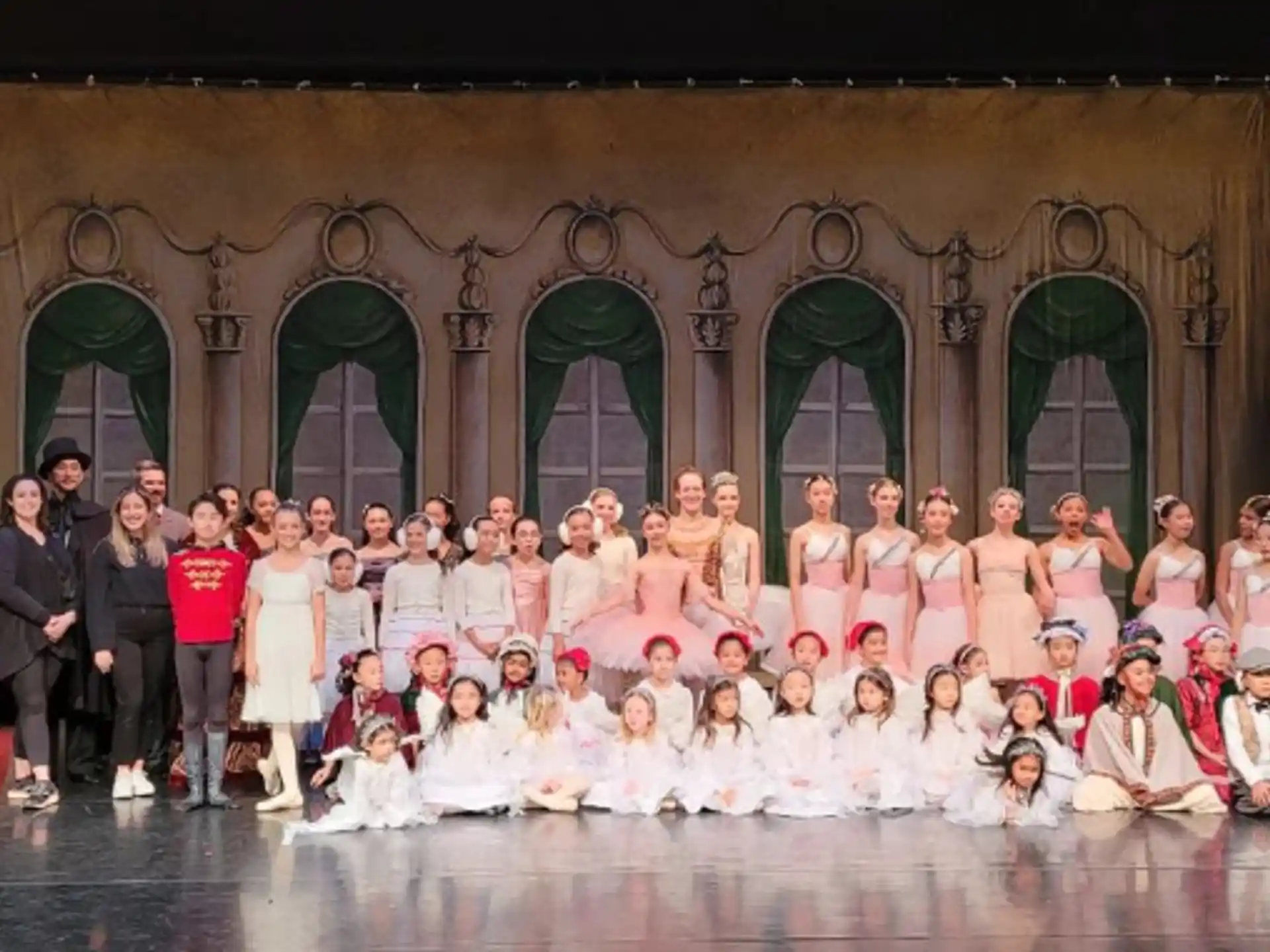 a group of children on a stage