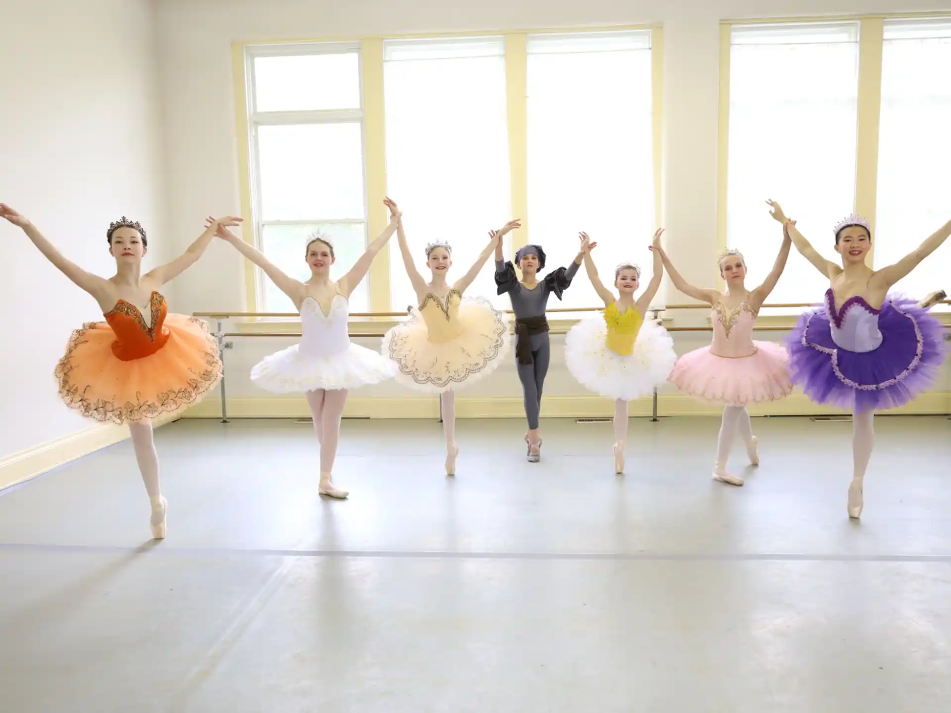 a group of women dancing