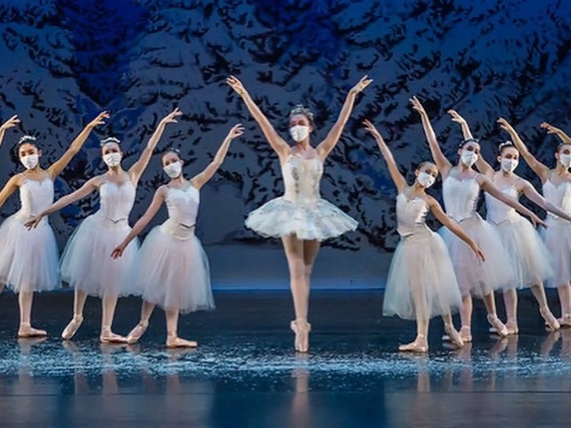 a group of women dancing on a stage