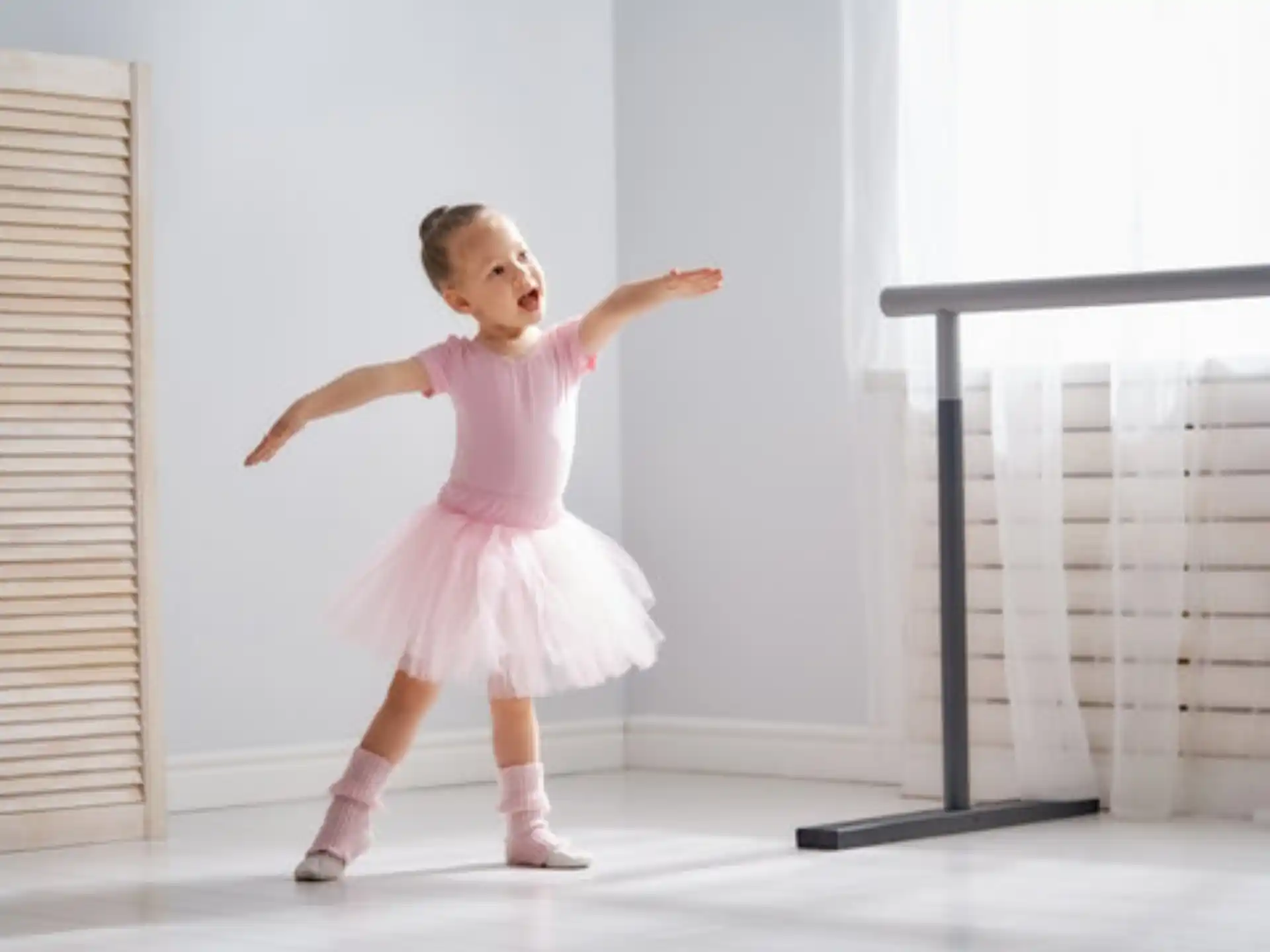 a little girl dancing