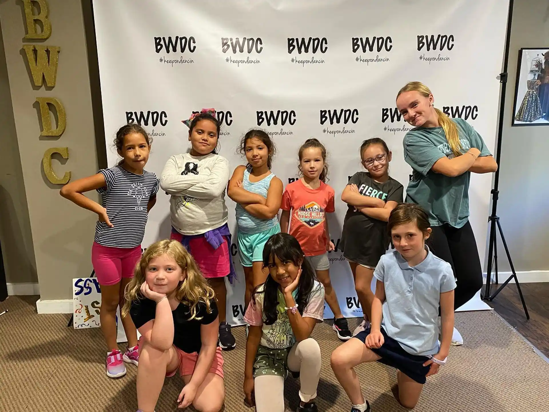 a group of people posing for a photo