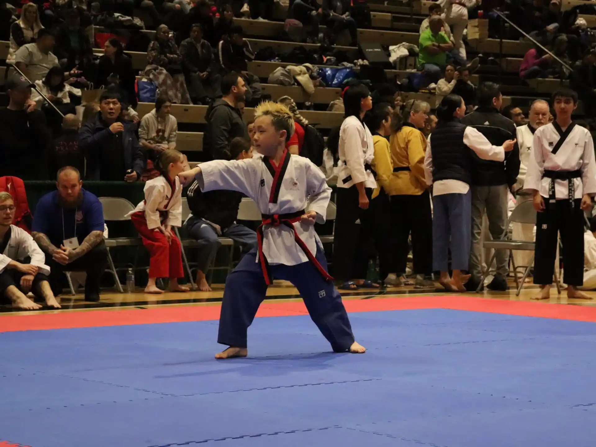 a person in a karate uniform