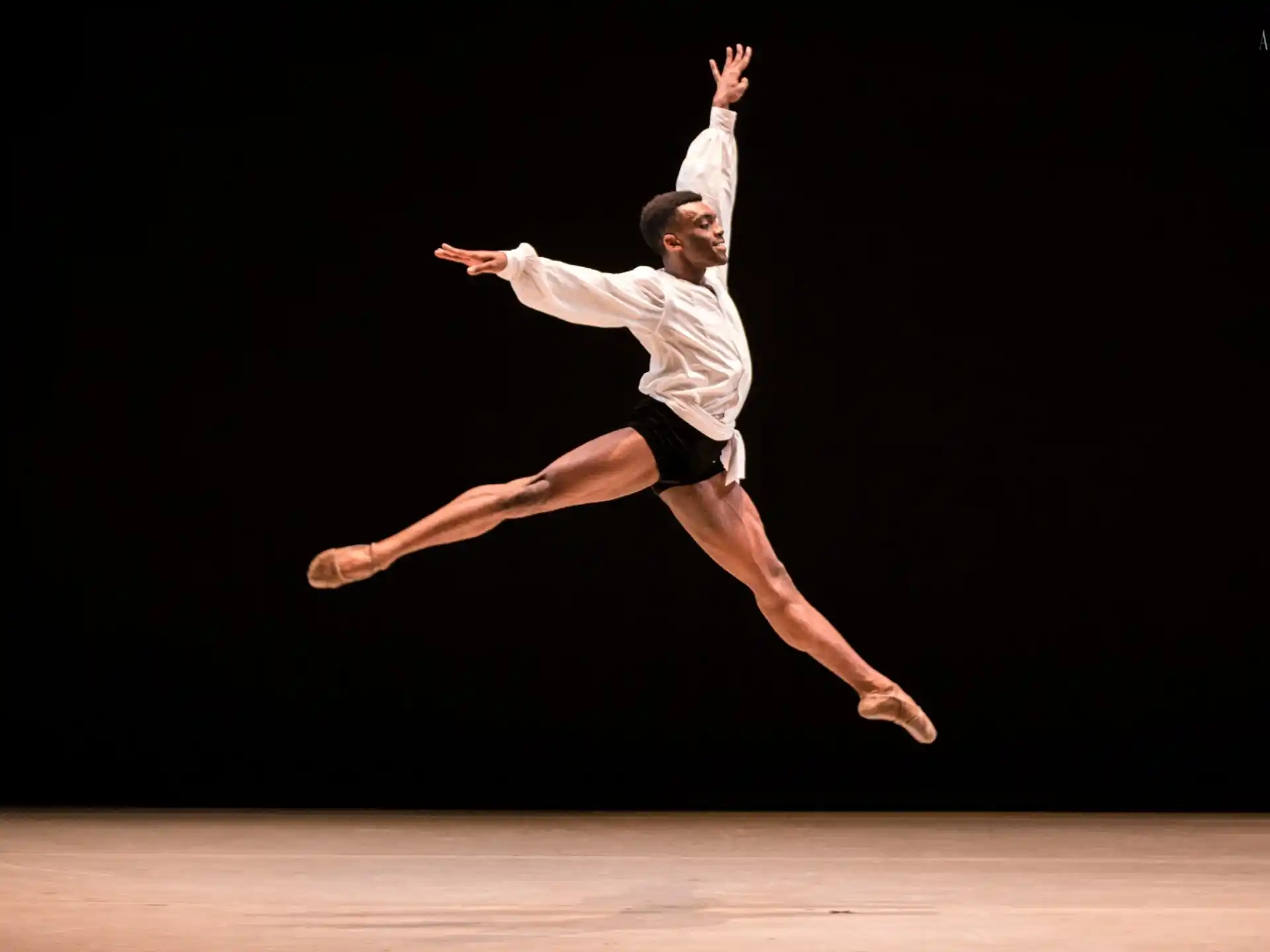 a person dancing on a stage