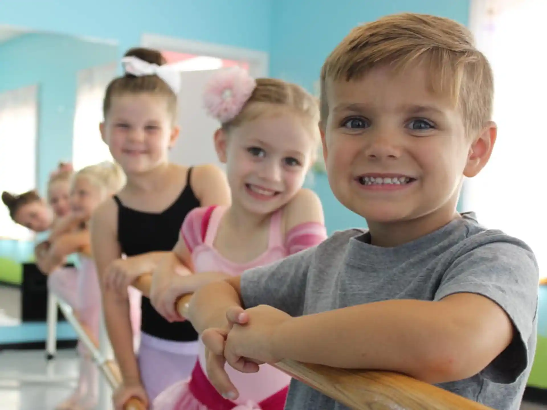 a group of children in a classroom