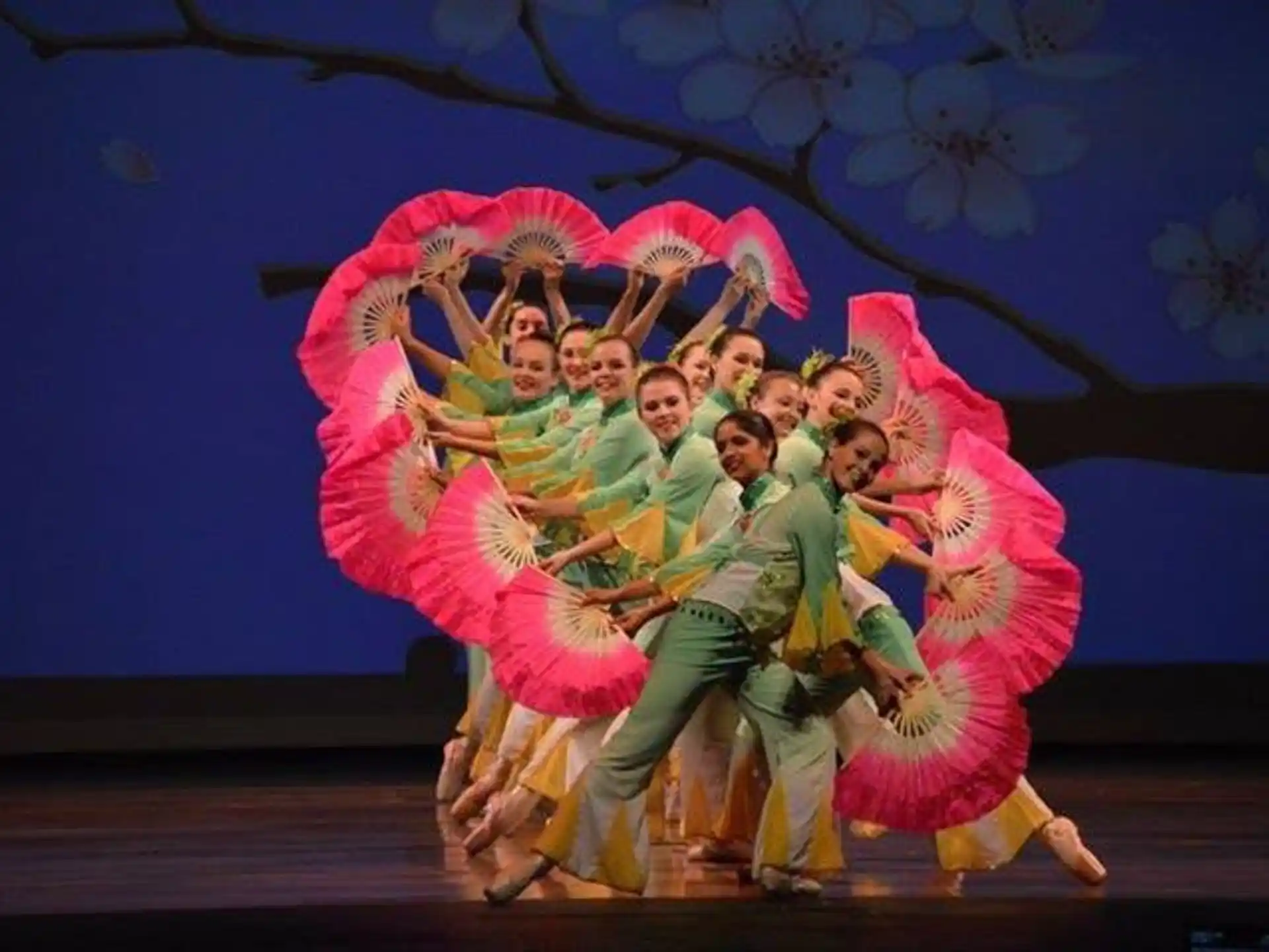 a group of people dancing