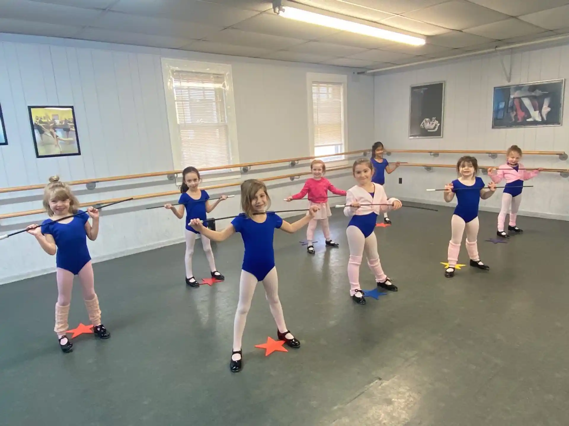 a group of children in a room
