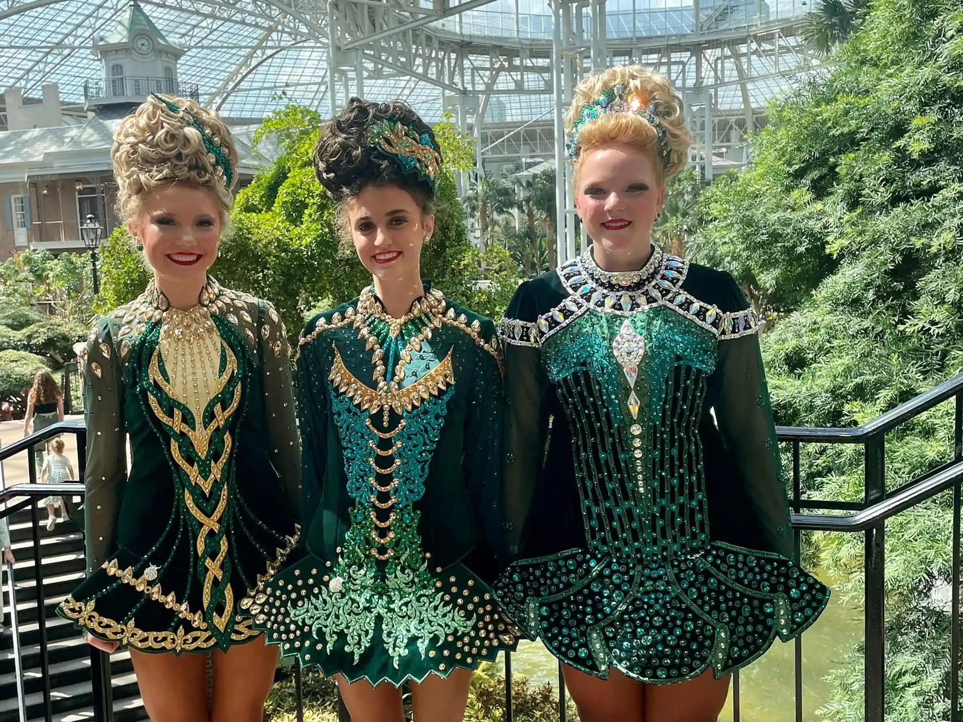 a group of girls in clothing