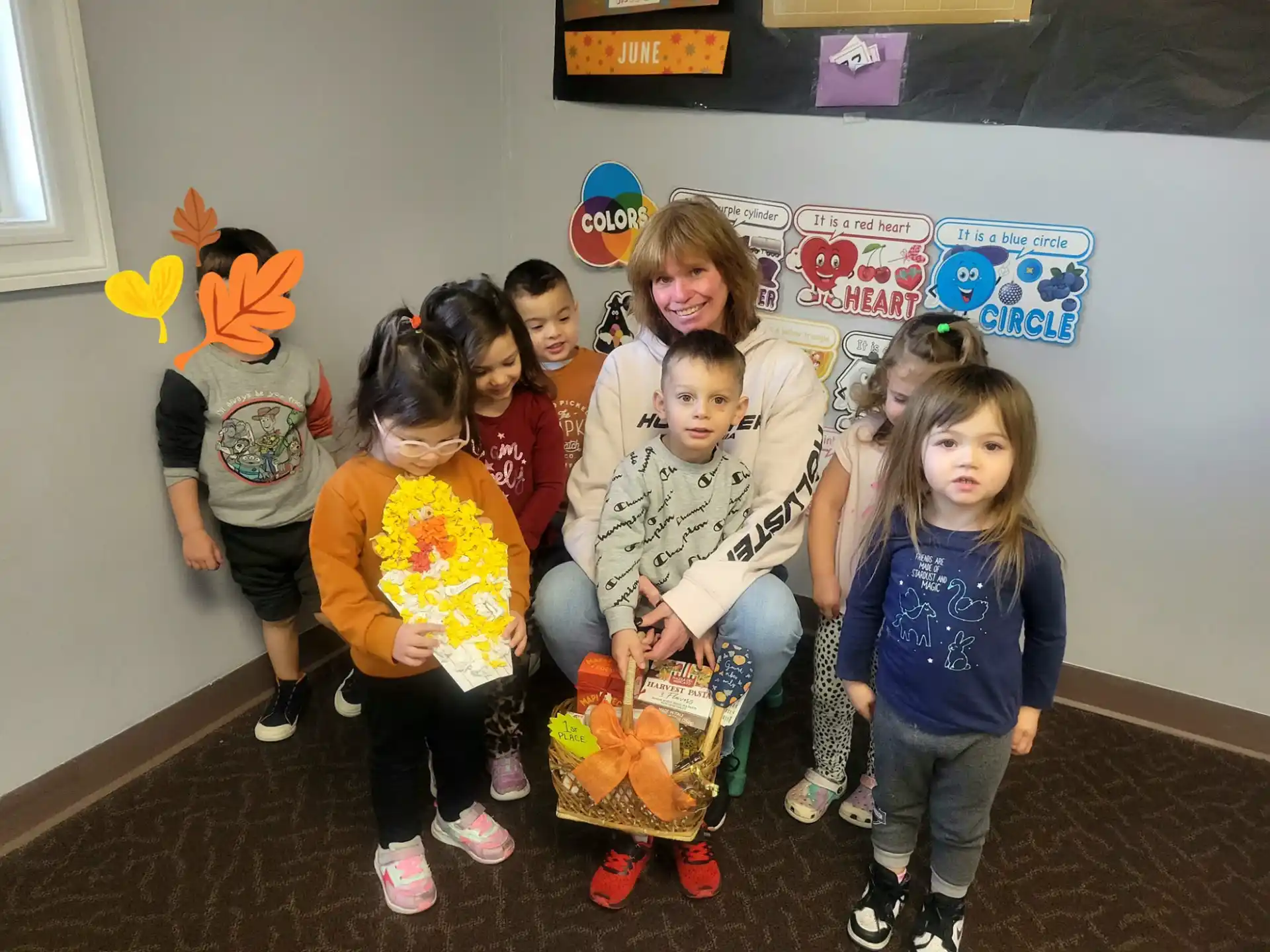 a group of children posing for a photo
