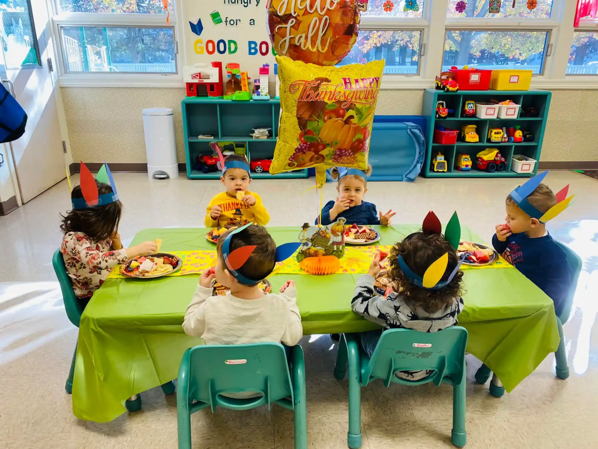 children sitting at a table
