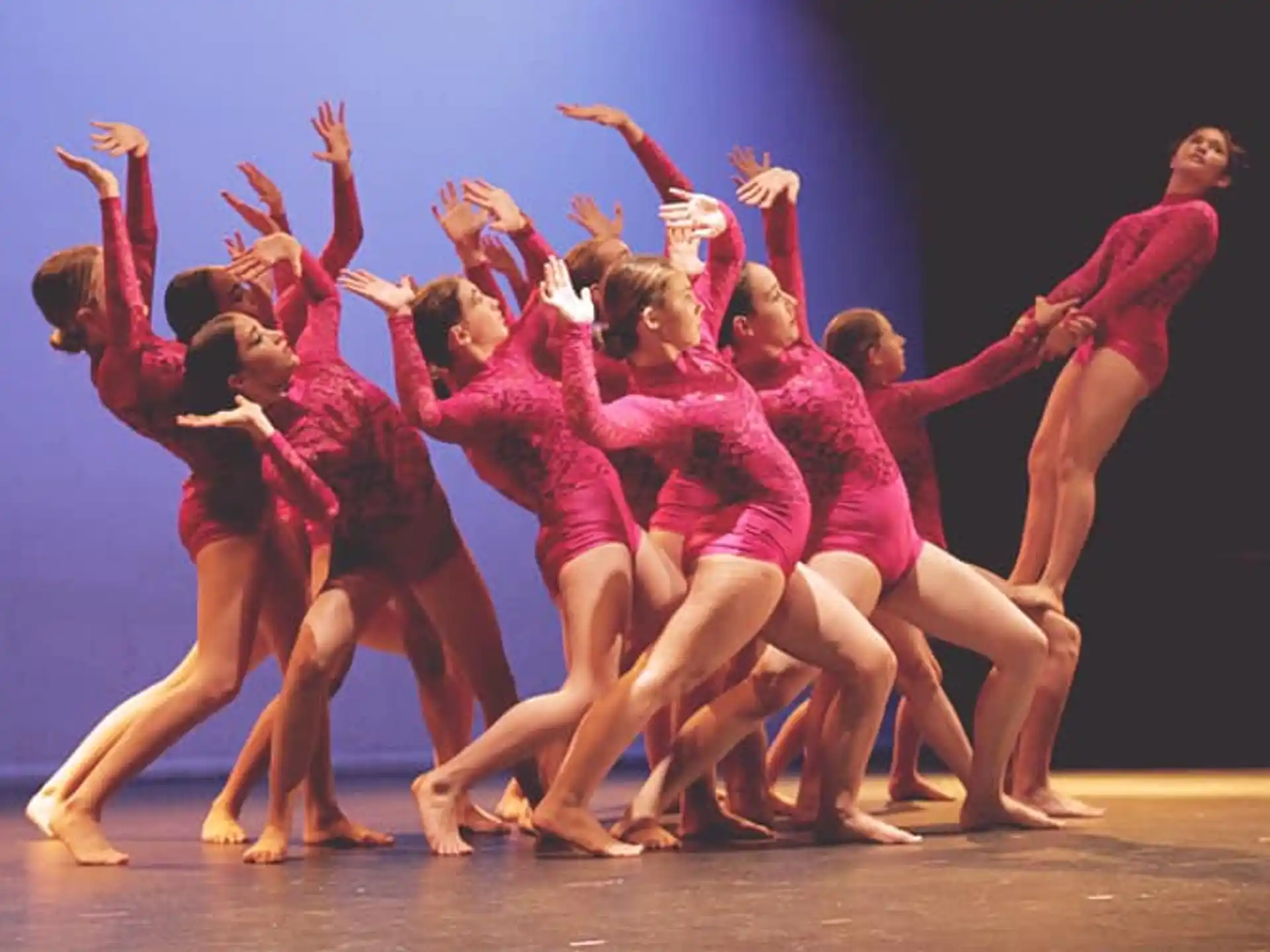a group of people dancing