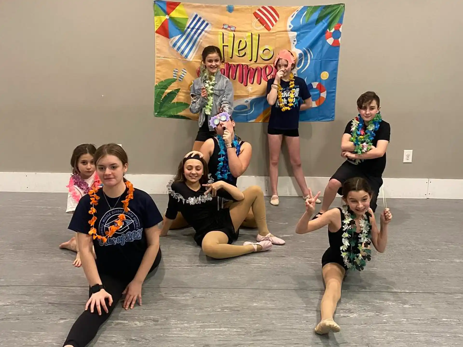 a group of people posing for a photo
