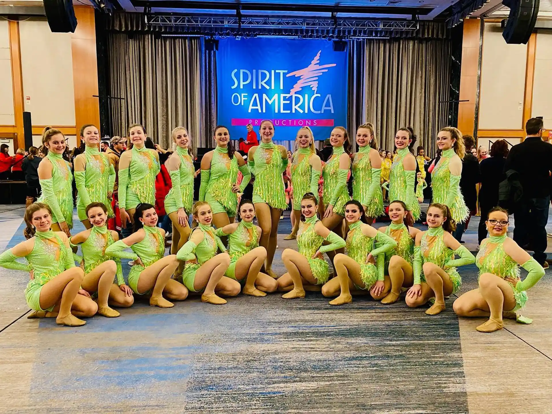a group of people posing for a photo