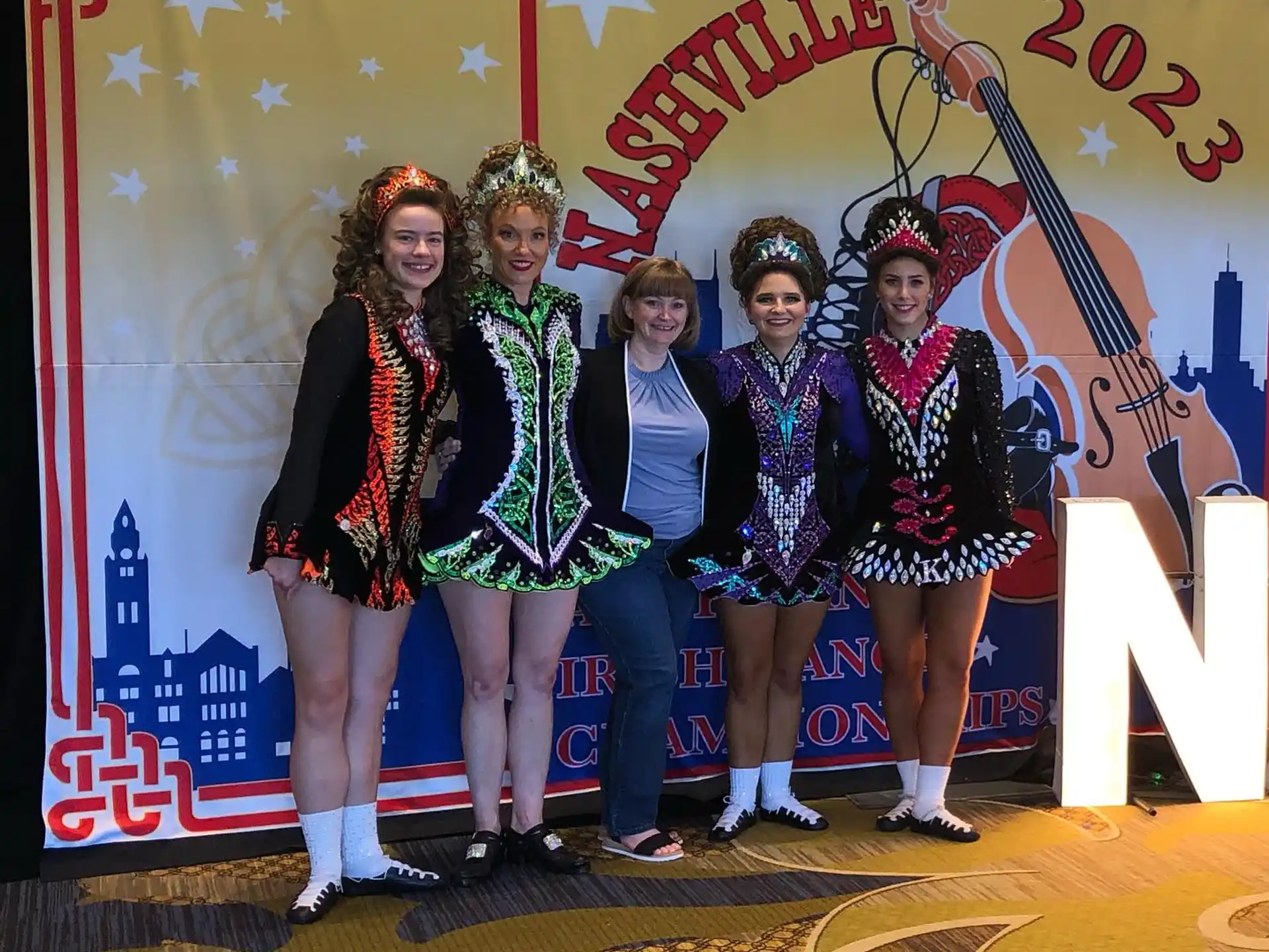 a group of women in clothing