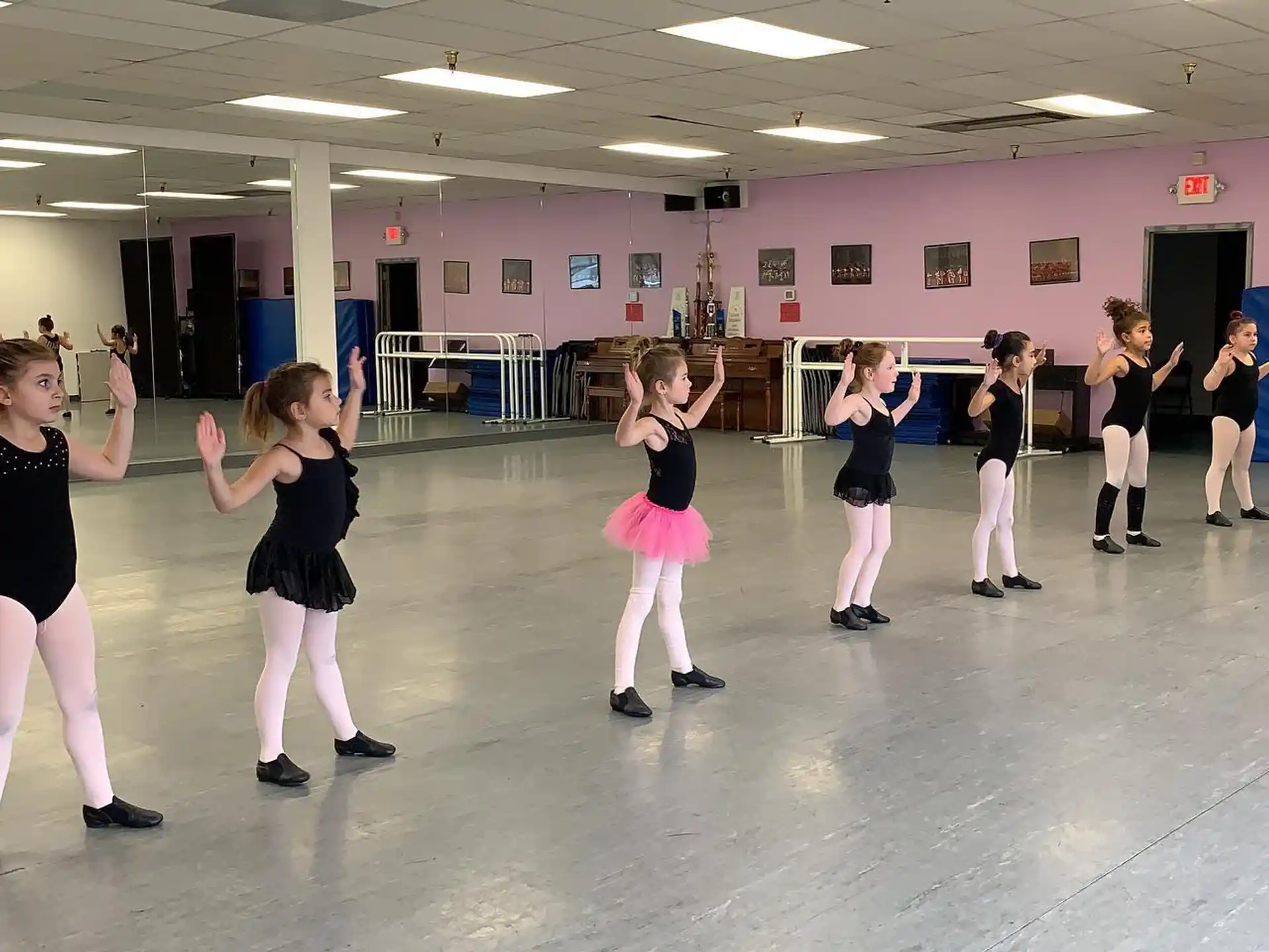 a group of people dancing