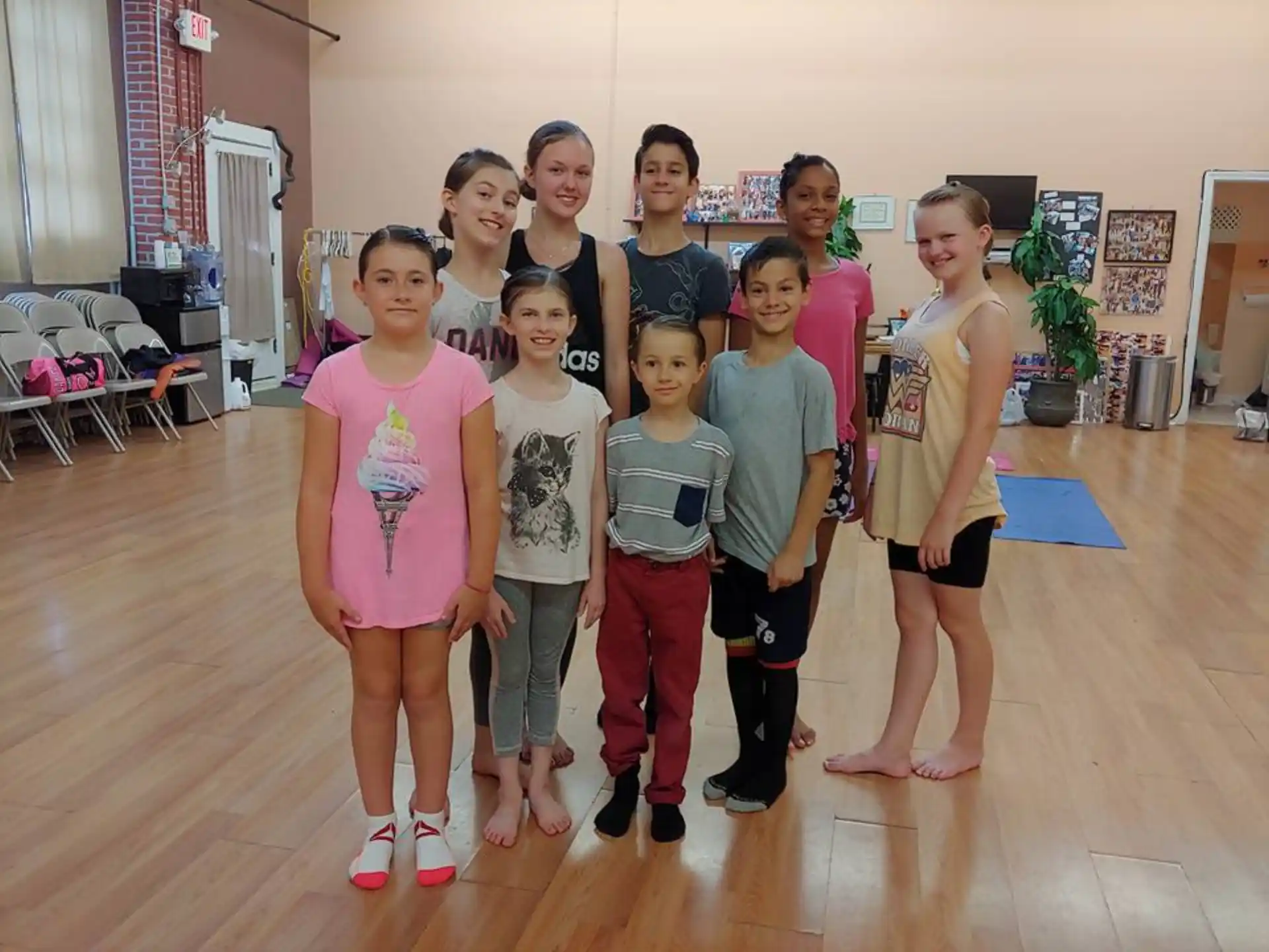 a group of children posing for a photo
