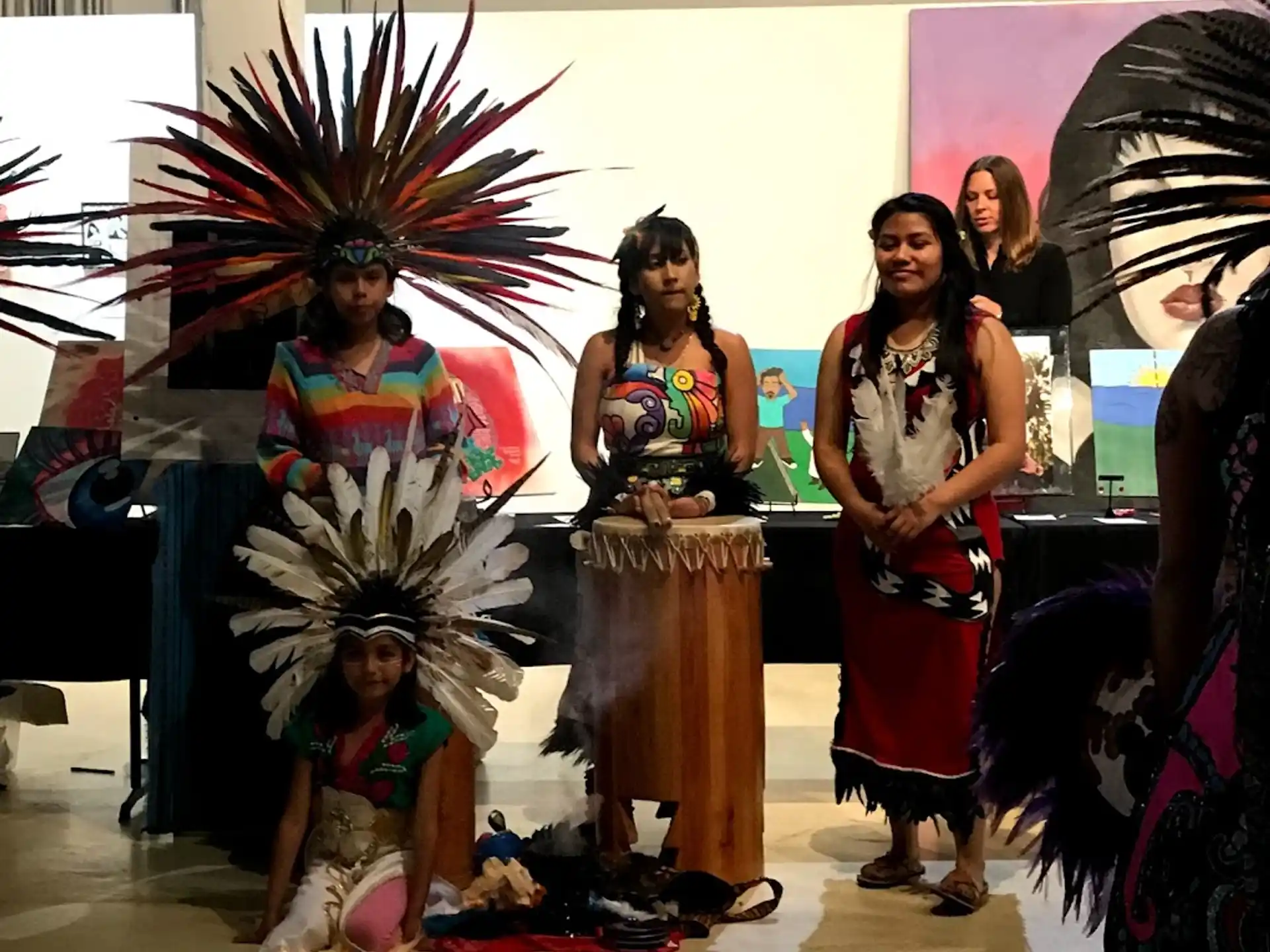 a group of women in traditional dress