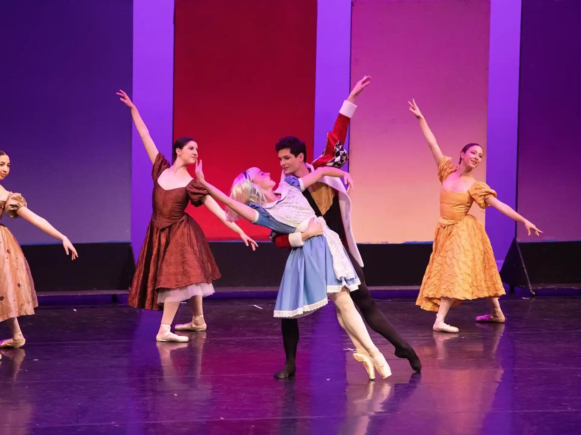 a group of people dancing